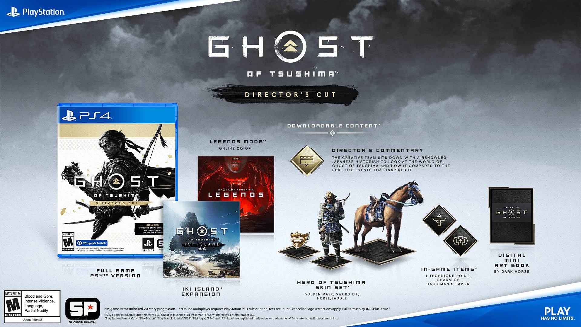 Ghost of Tsushima Director's Cut PS4 PlayStation 4 - Like New