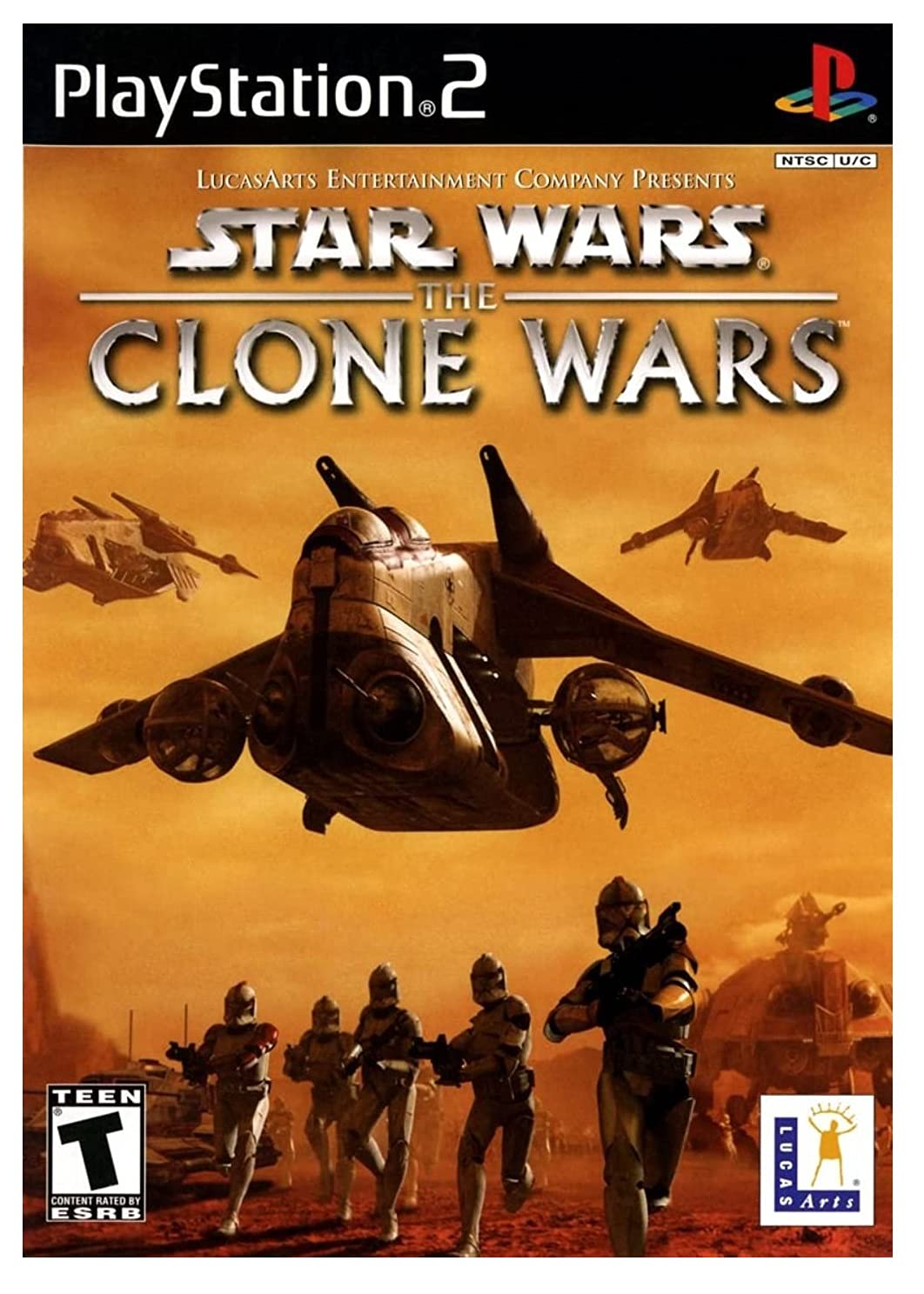 Star Wars The Clone Wars PS2 PlayStation 2 AD/NM - Very Good