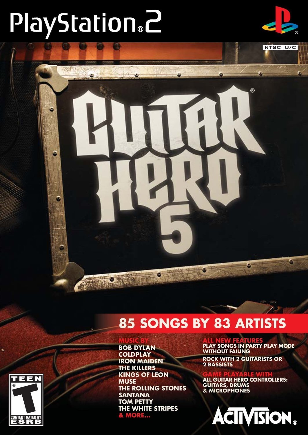 Guitar Hero 5 PS2 PlayStation 2 Game only Complete - Excellent
