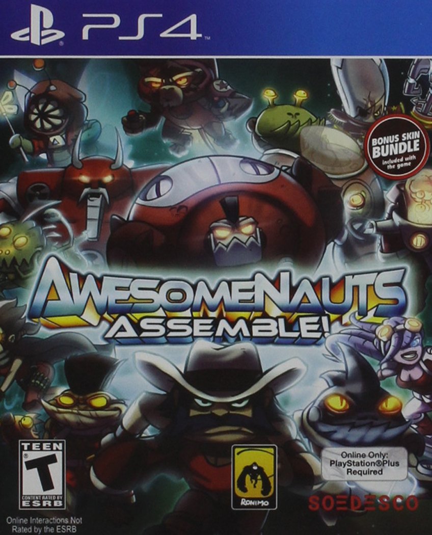 Awesomenauts Assemble - PS4 PlayStation 4 DD Complete CIB - Very Good