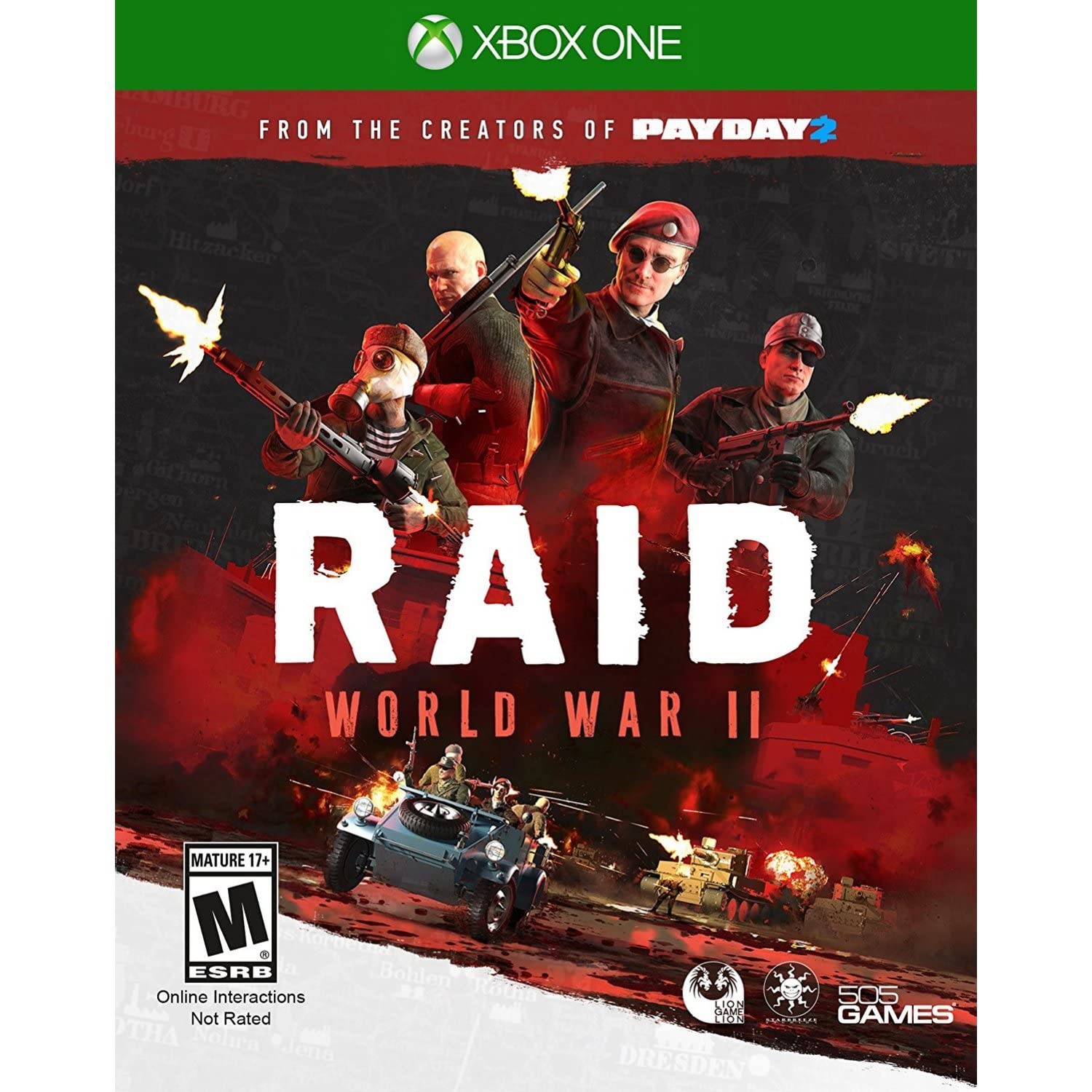 RAID World War II Xbox One Complete - Excellent