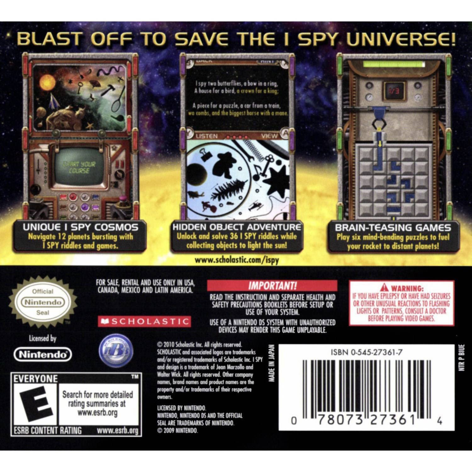 I SPY Universe Nintendo DS - Like New