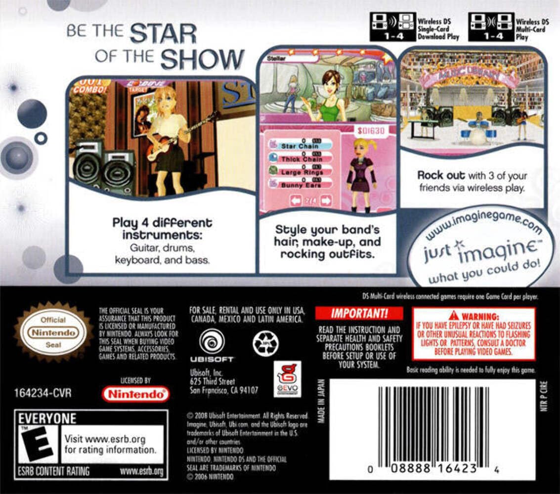 Imagine Rock Star Nintendo DS - Like New
