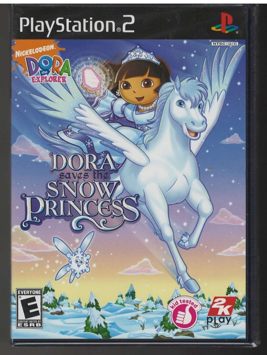 Dora the Explorer Dora Saves the Snow Princess PS2 PlayStation 2 AD Complete CIB - Very Good