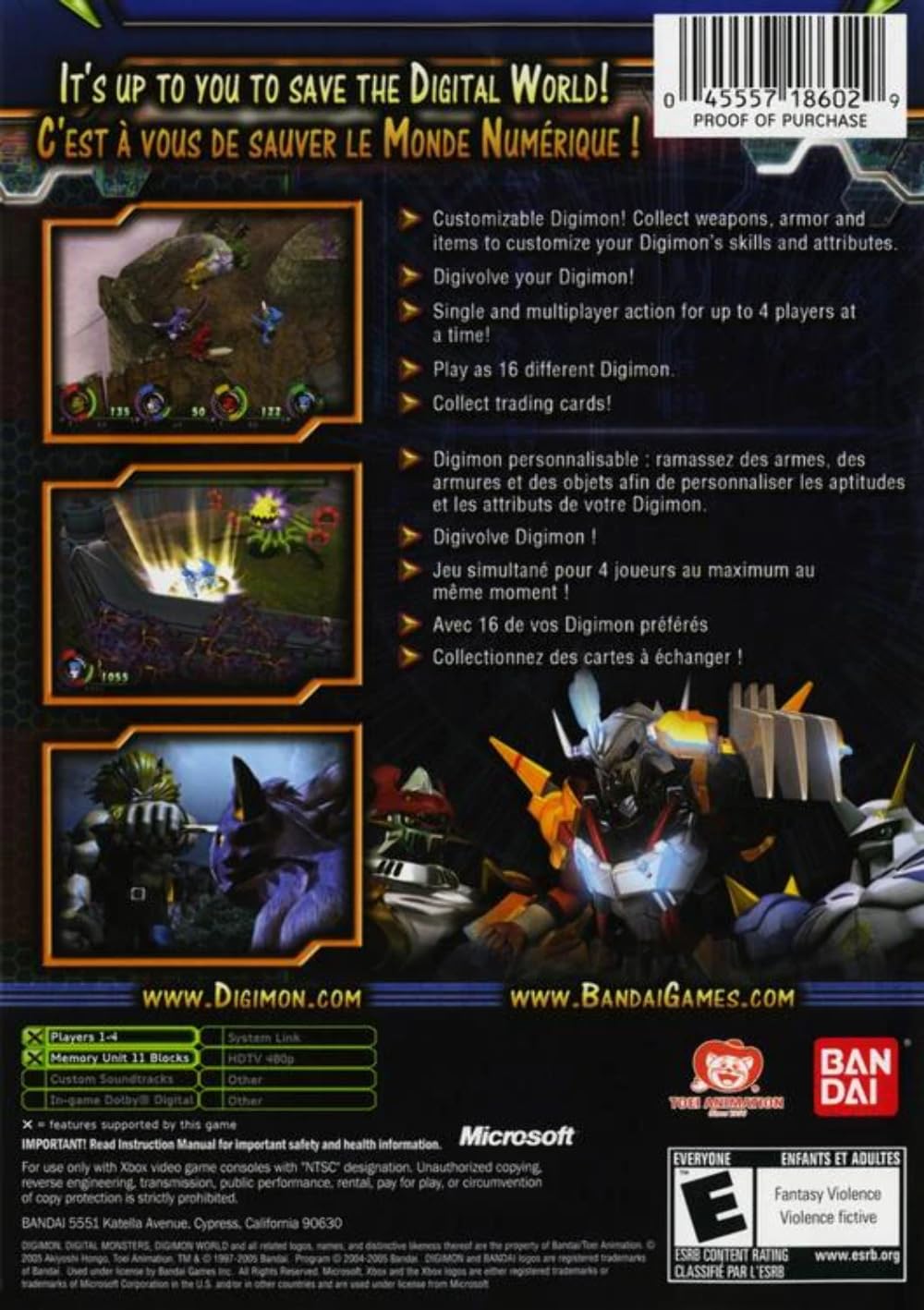 Digimon World 4 Xbox AD/NM - Very Good