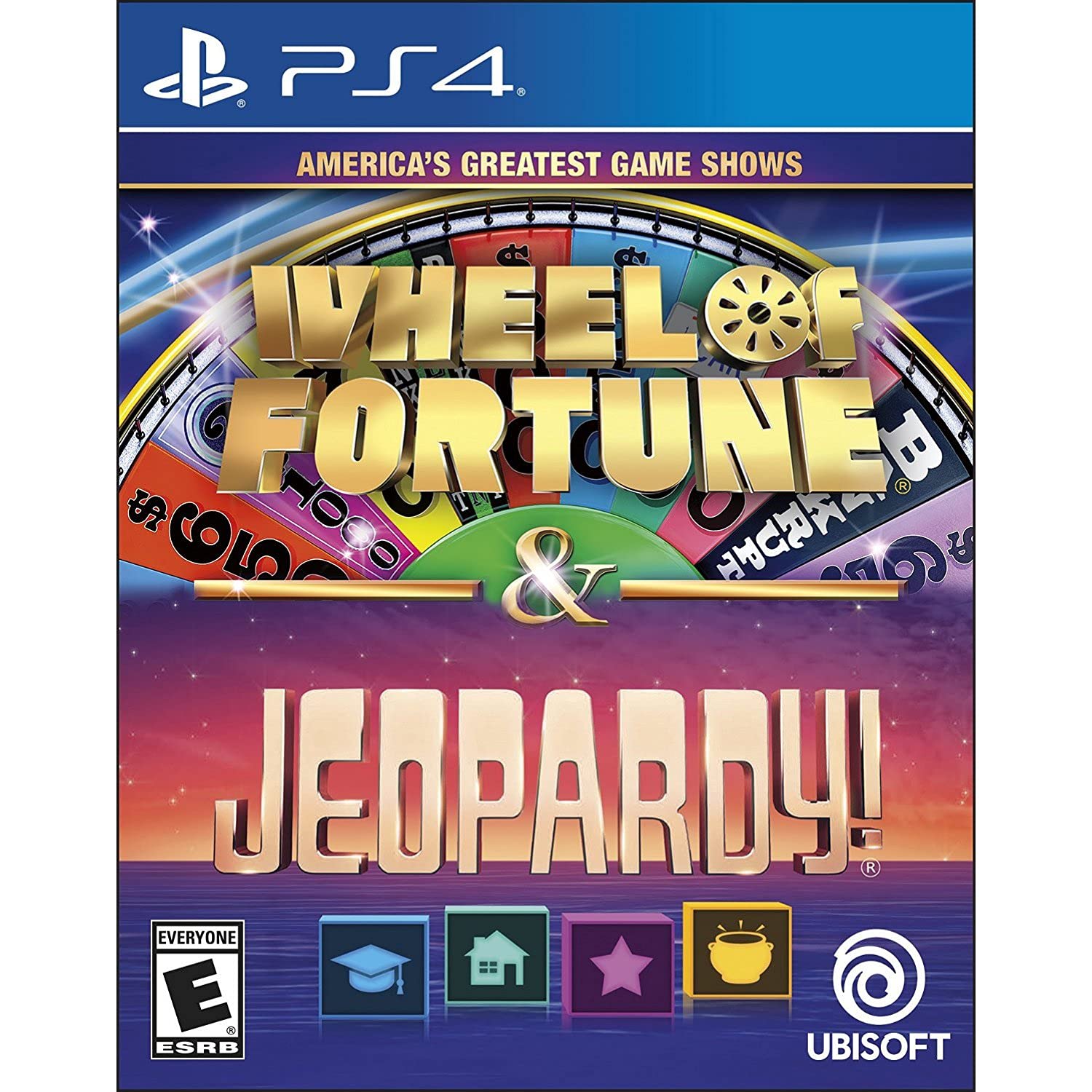 America's Greatest Game Shows Wheel of Fortune & Jeopardy PS4 PlayStation 4 - Like New