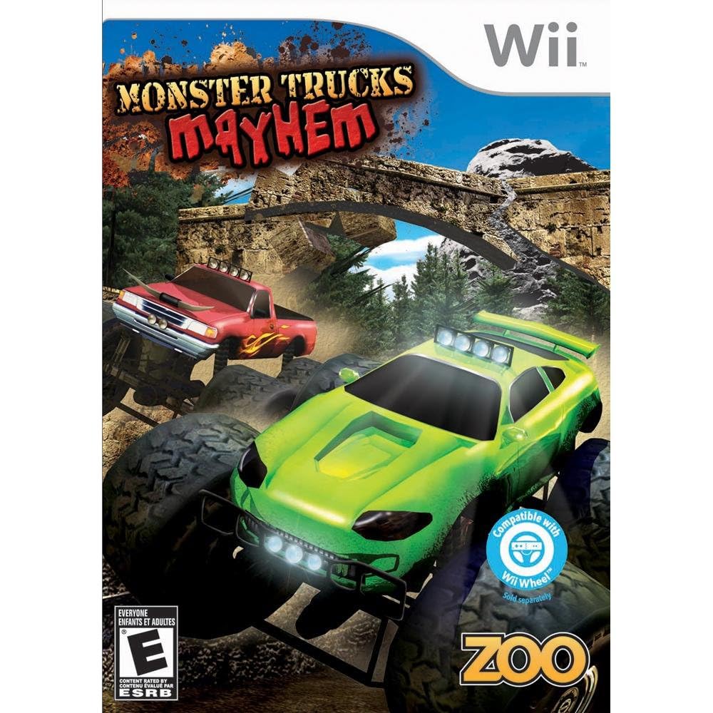 Monster Trucks Mayhem Nintendo Wii Complete - Excellent