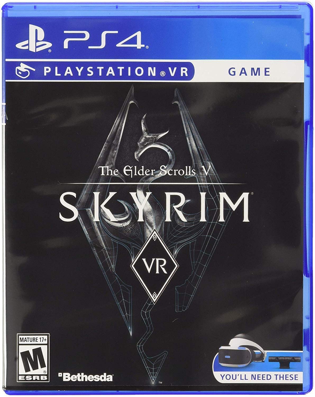 Skyrim VR PS4 PlayStation 4 AD Complete CIB - Very Good