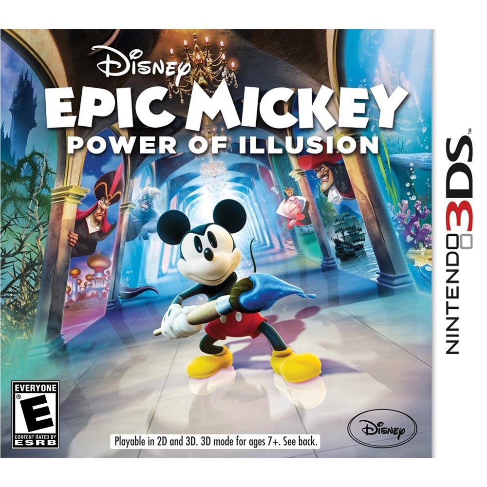 Epic Mickey Power of Illusion Nintendo 3DS AD Complete CIB - Very Good