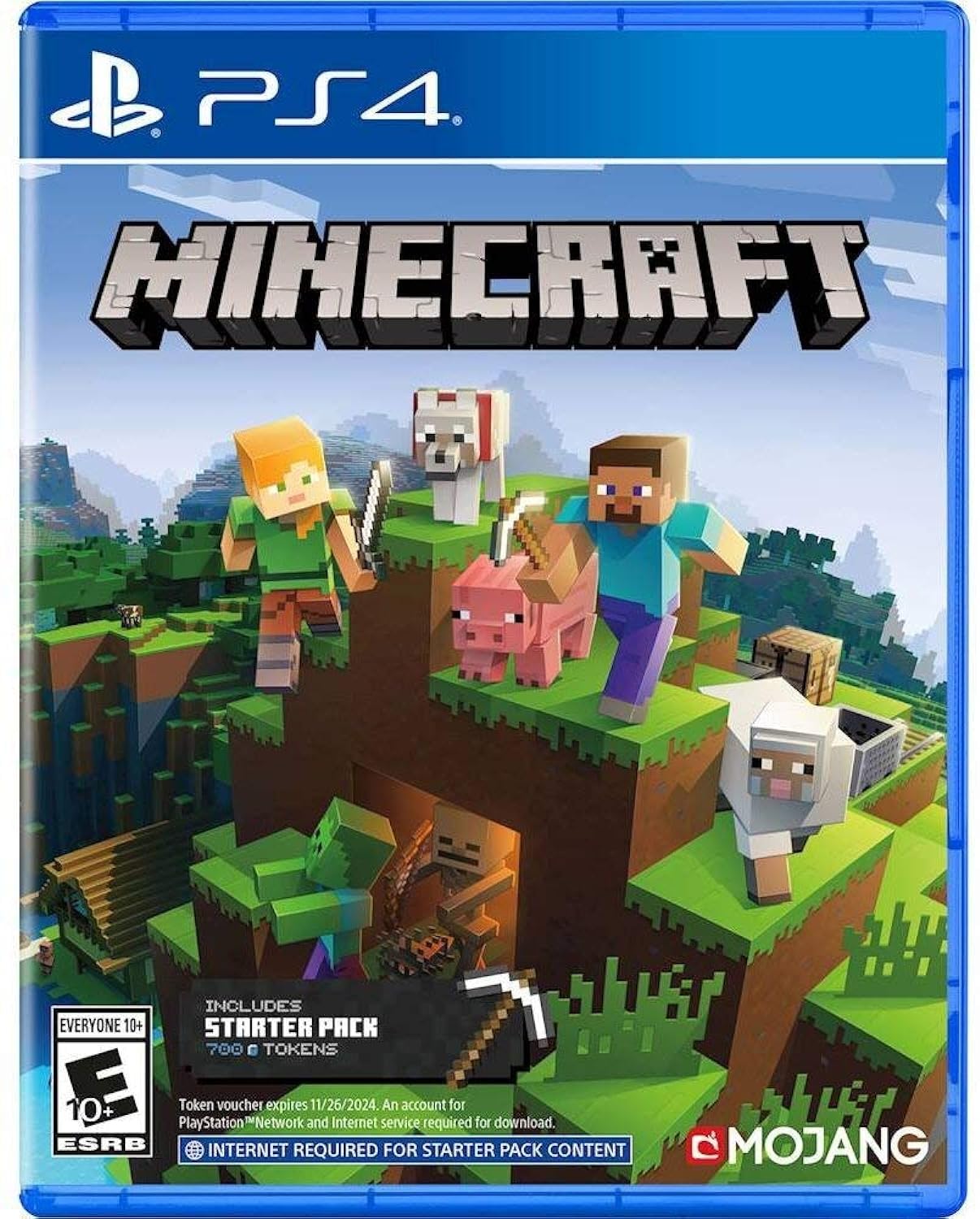 Minecraft Starter Collection PS4 PlayStation 4 AD Complete CIB - Very Good