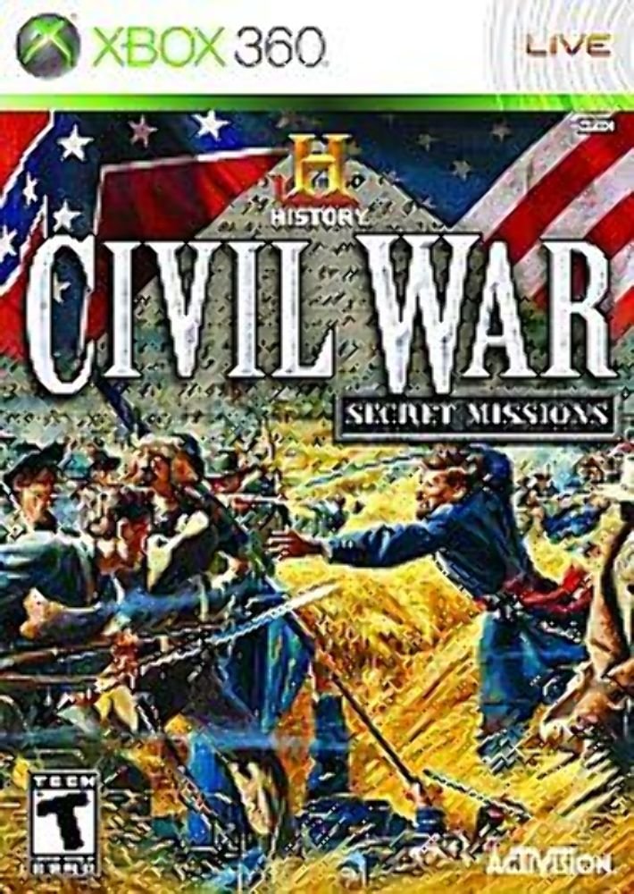 History Channel Civil War Secret Missions Xbox 360 - - Very Good