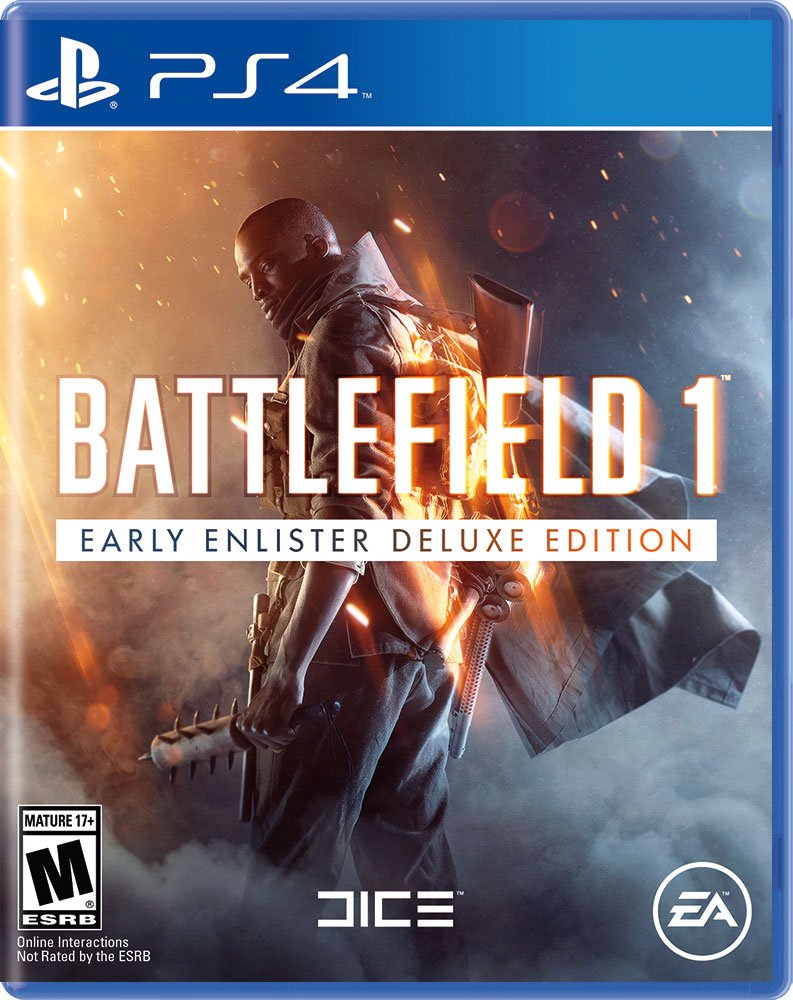 Battlefield 1 Early Enlister Deluxe Edition PS4 PlayStation 4 CIB - Excellent