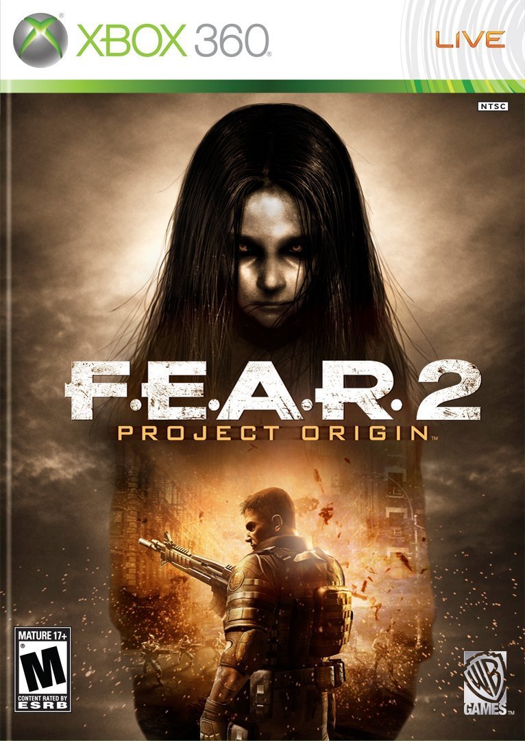 FEAR 2 Project Origin Xbox 360 AD Complete CIB - Very Good