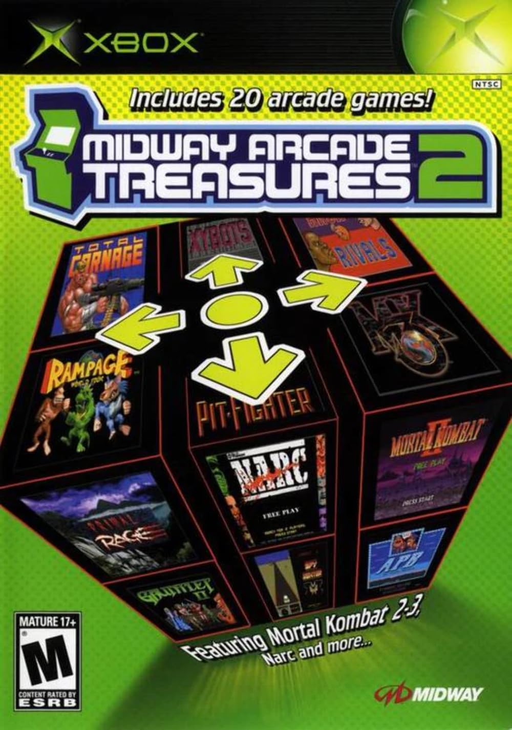 Midway Arcade Treasures 2 Xbox + Reg Card Complete - Refurbished