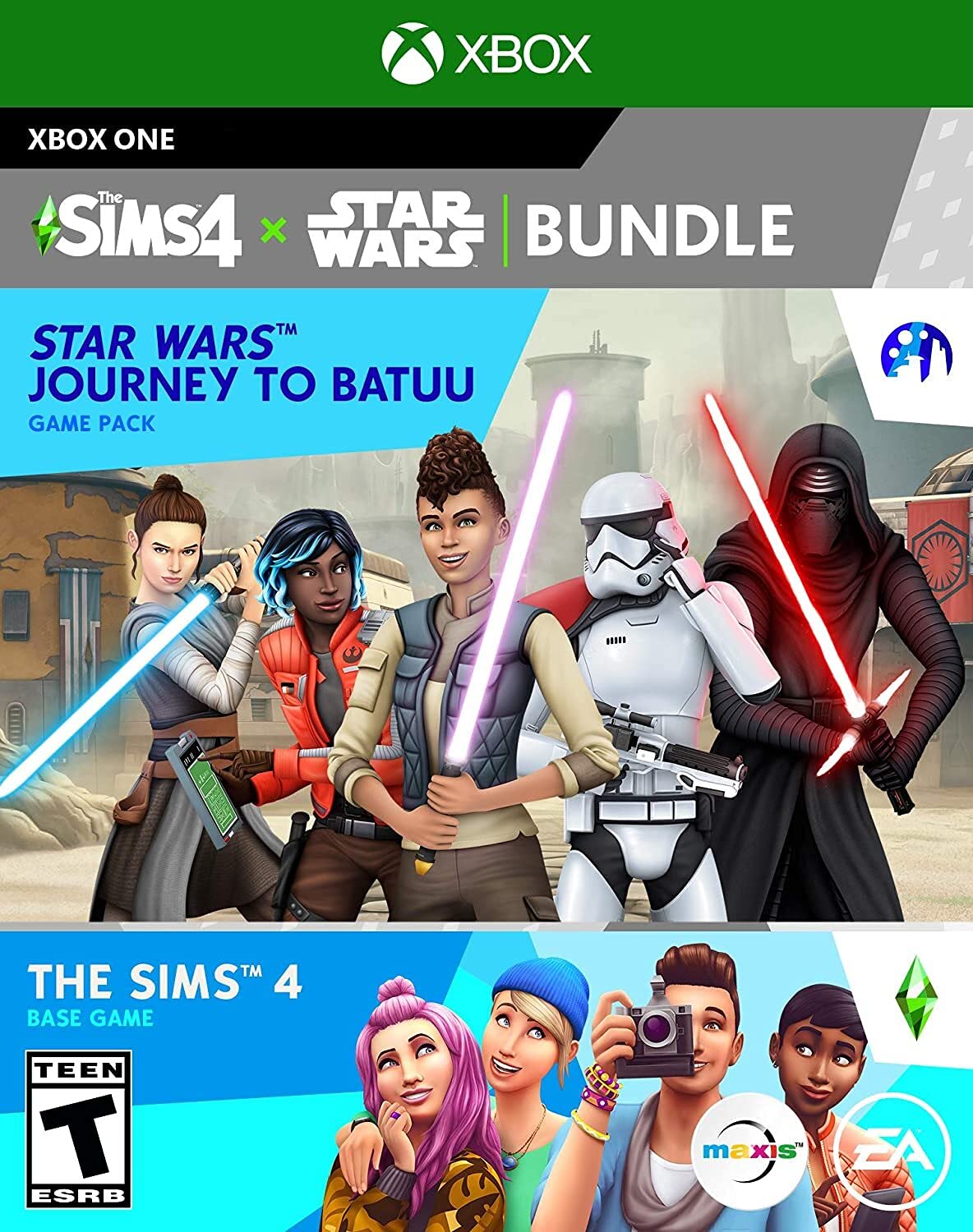 The Sims 4 Plus Star Wars Journey to Batuu Bundle Xbox One - Like New