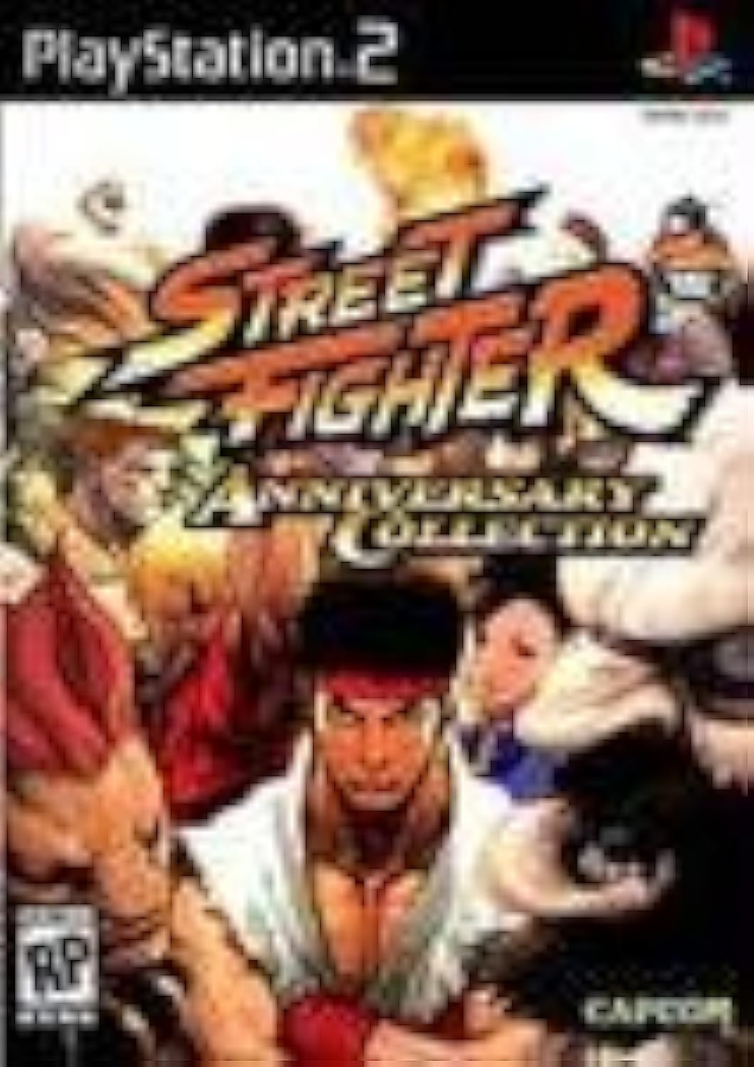 Street Fighter Anniversary Collection PS2 PlayStation 2 - Like New