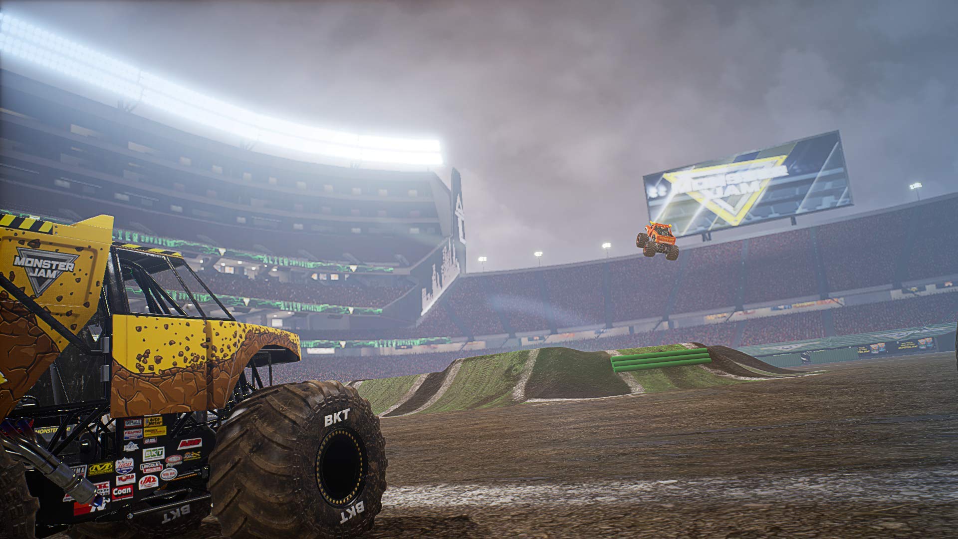 Monster Jam Steel Titans PS4 PlayStation 4 AD Complete CIB - Very Good
