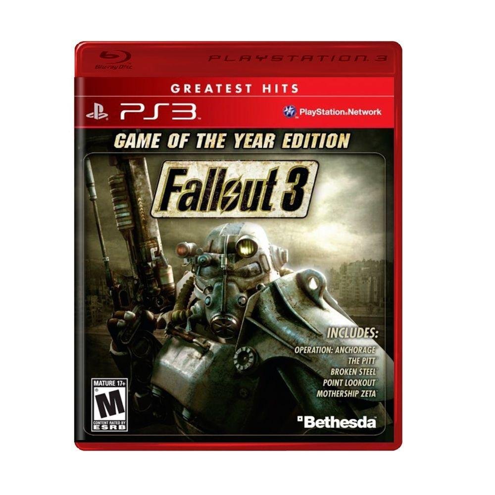 Fallout 3 Game of the Year GOTY Greatest Hits - PS3 PlayStation 3 - Very Good