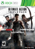 Ultimate Action Triple Pack Xbox 360 - Just Cause 2/ Tomb Raider/ Sleeping Dogs - Like New