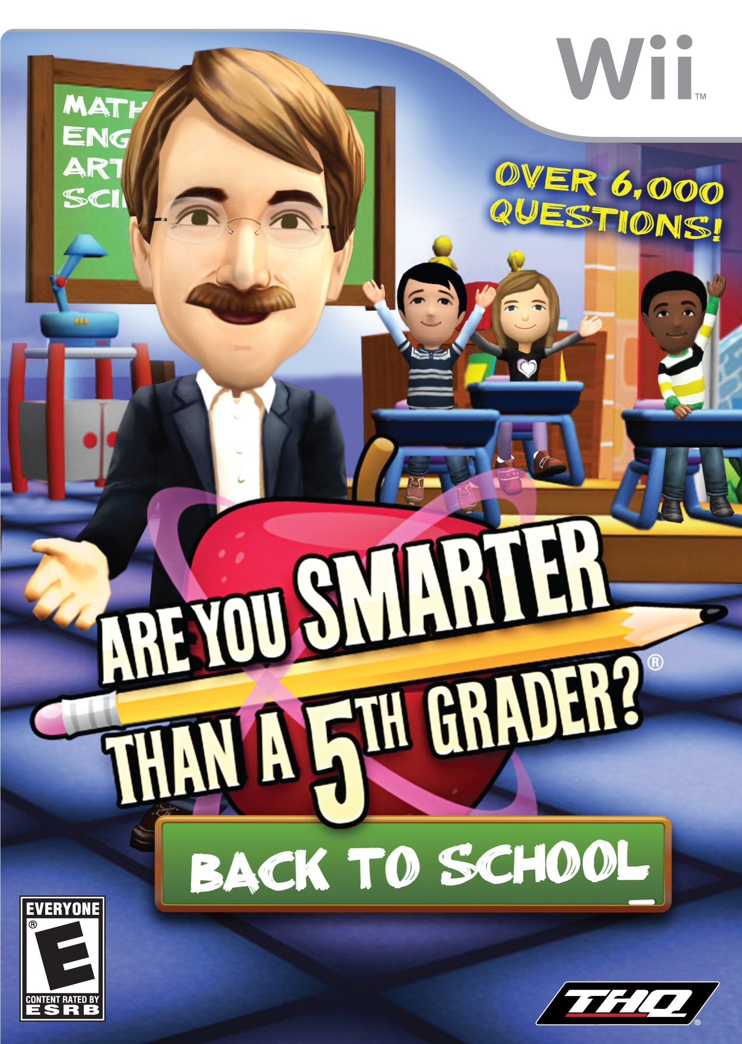 Are You Smarter Than a 5th Grader Back to School Nintendo Wii CIB - Excellent