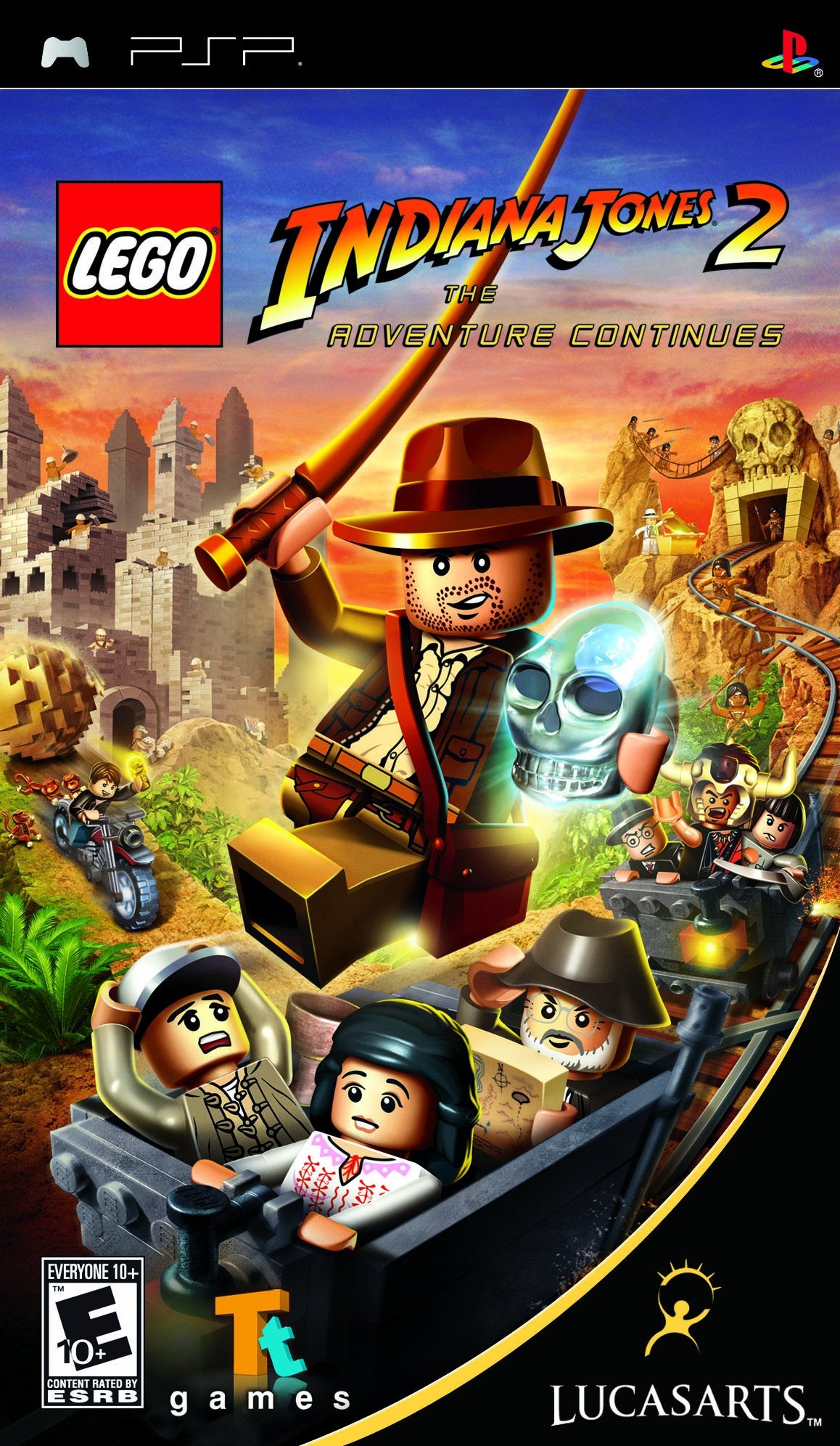 LEGO Indiana Jones 2 The Adventure Continues Clear UMD Sony PSP - Like New