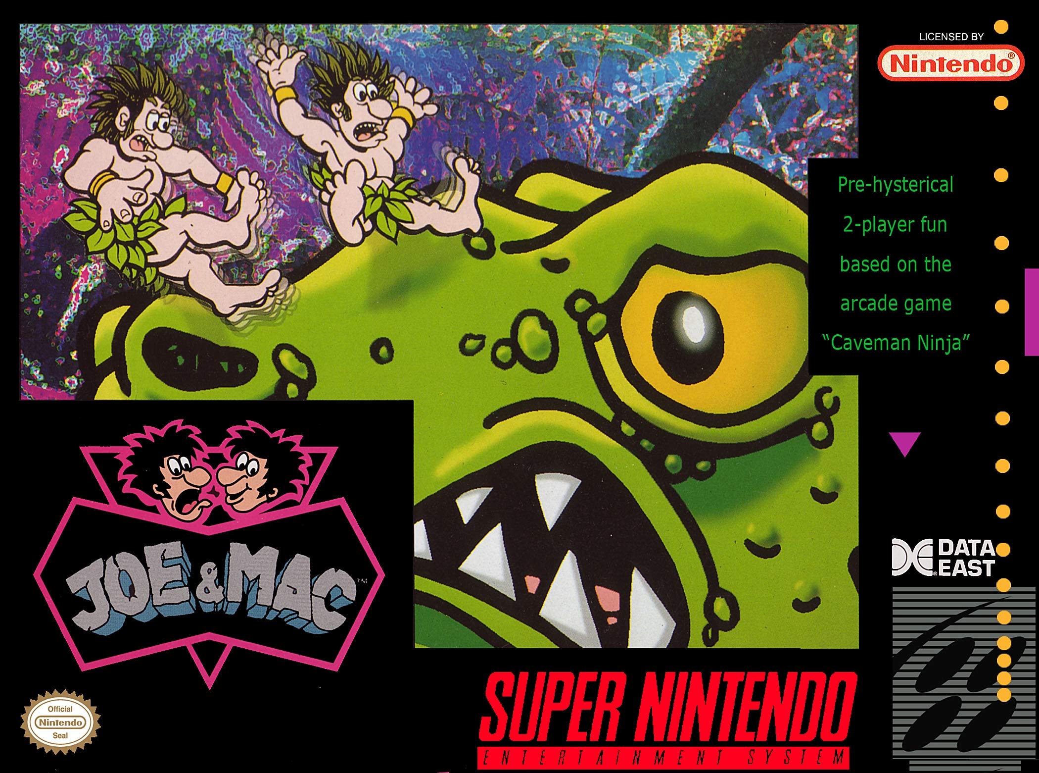 Joe & Mac Super Nintendo SNES Cartridge Only AD Authentic / Tested - Good