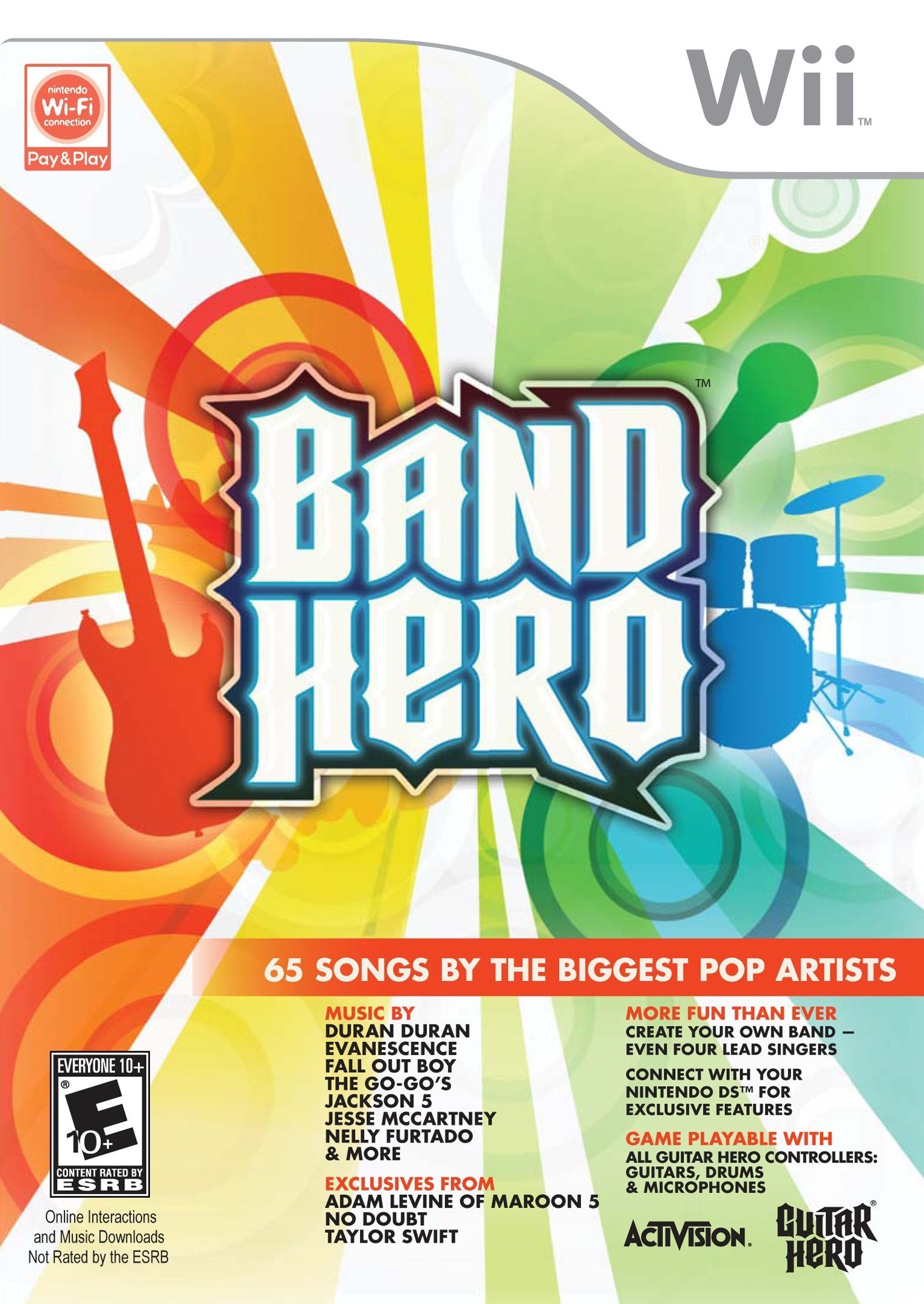 Band Hero Nintendo Wii AD/NM - Very Good