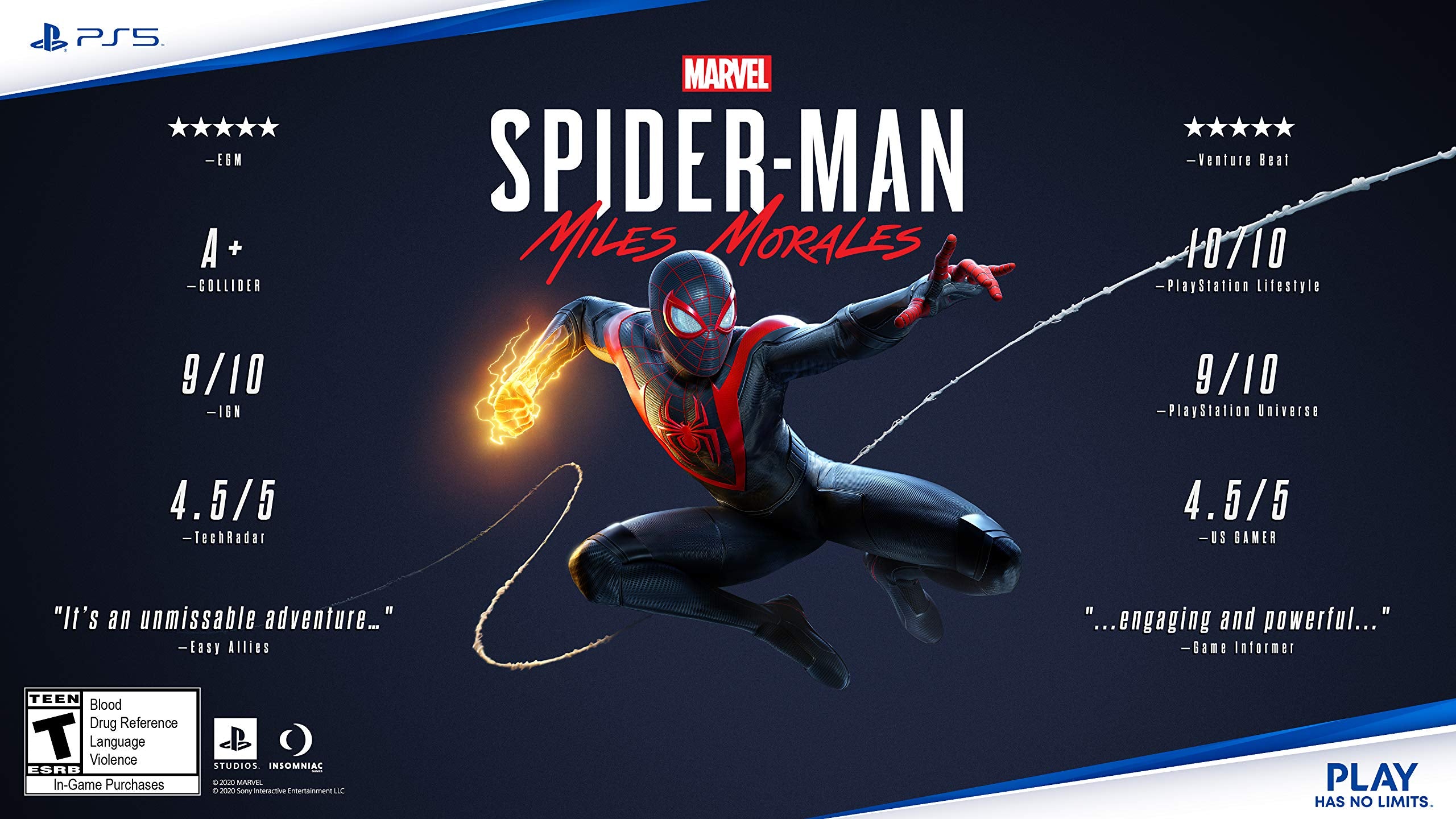 Marvel's Spider-Man Miles Morales PS5 PlayStation 5 AD - Very Good