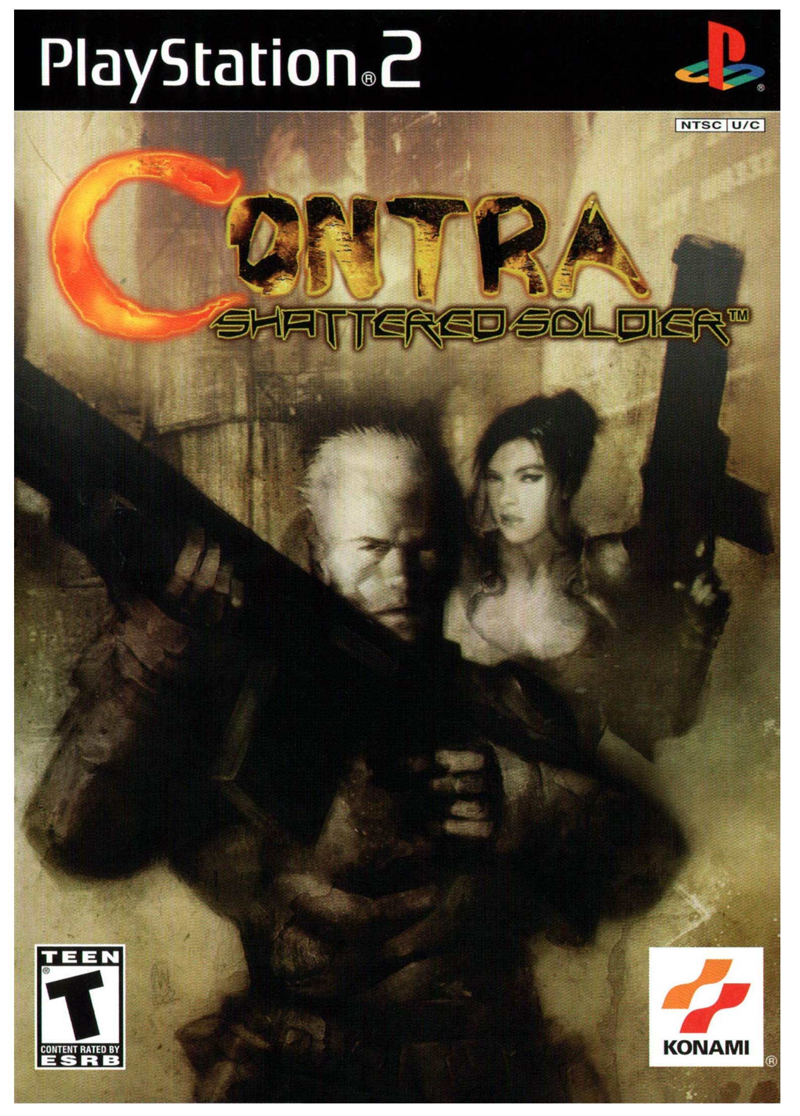 Contra Shattered Soldier PS2 PlayStation 2 + Reg Card - Like New