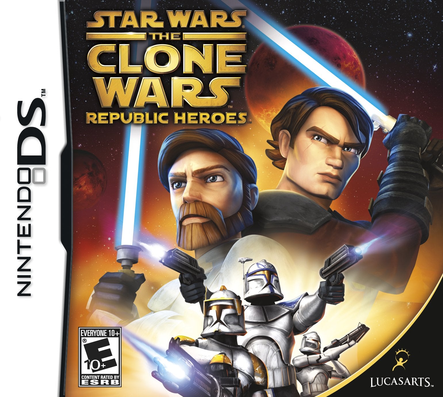 Star Wars the Clone Wars Republic Heroes Nintendo DS AD Complete CIB - Very Good