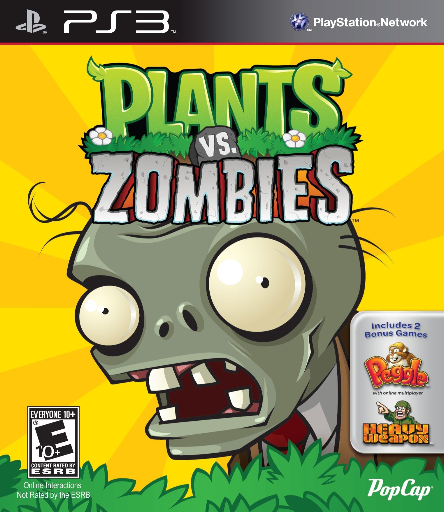 Plants Vs. Zombies PS3 PlayStation 3 Complete - Excellent