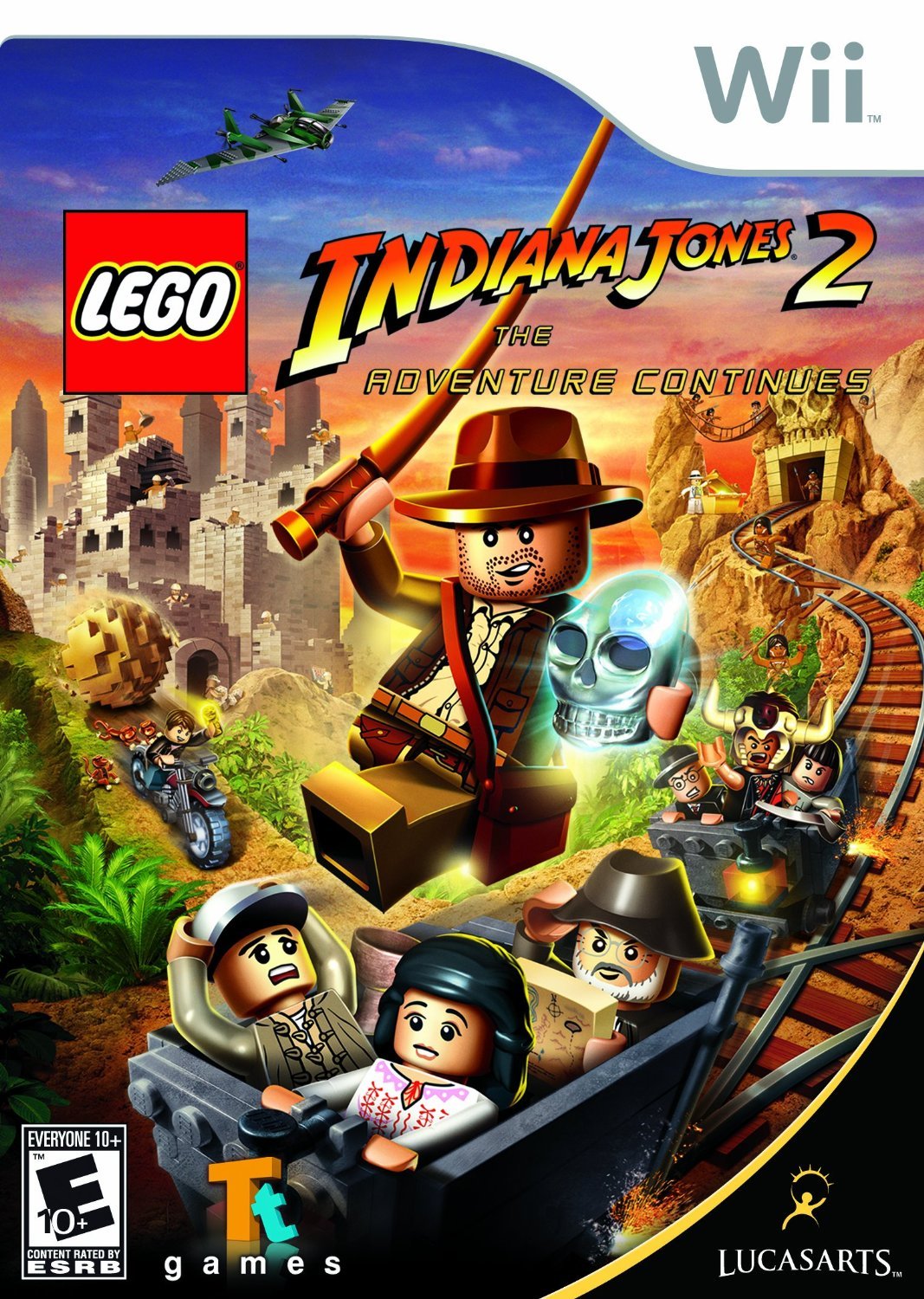 Lego Indiana Jones 2 The Adventure Continues Nintendo Wii AD/NM - Very Good