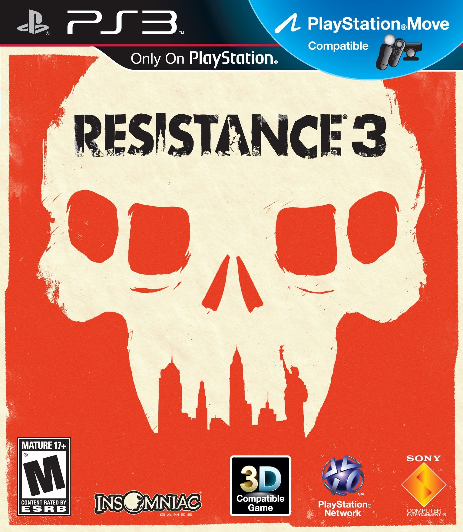 Resistance 3 PS3 PlayStation 3 Complete - Excellent