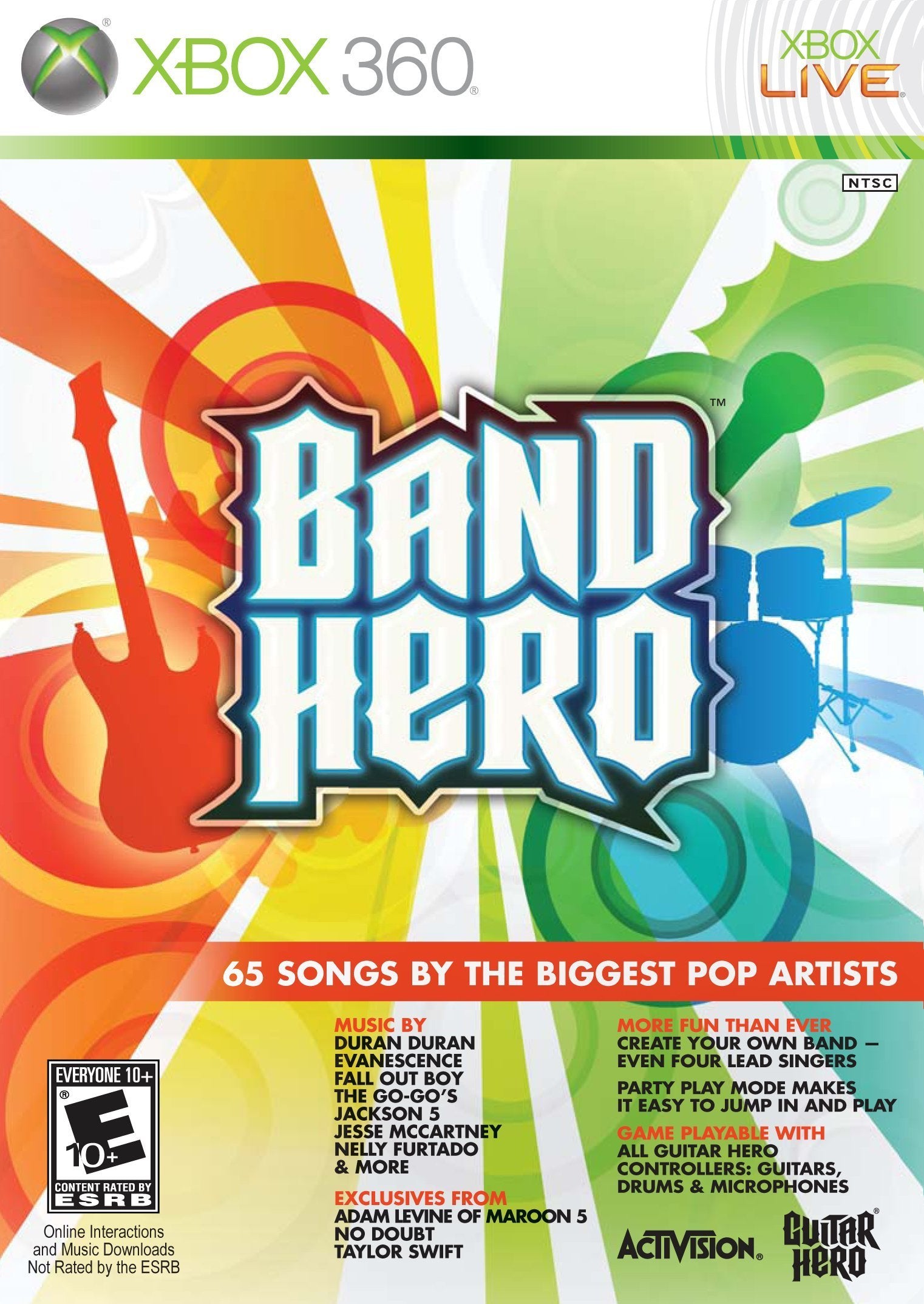 Band Hero Xbox 360 - Like New