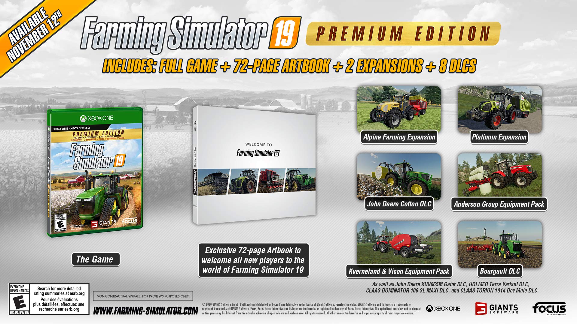 Farming Simulator 19 Premium Edition Xbox One PAL - Like New