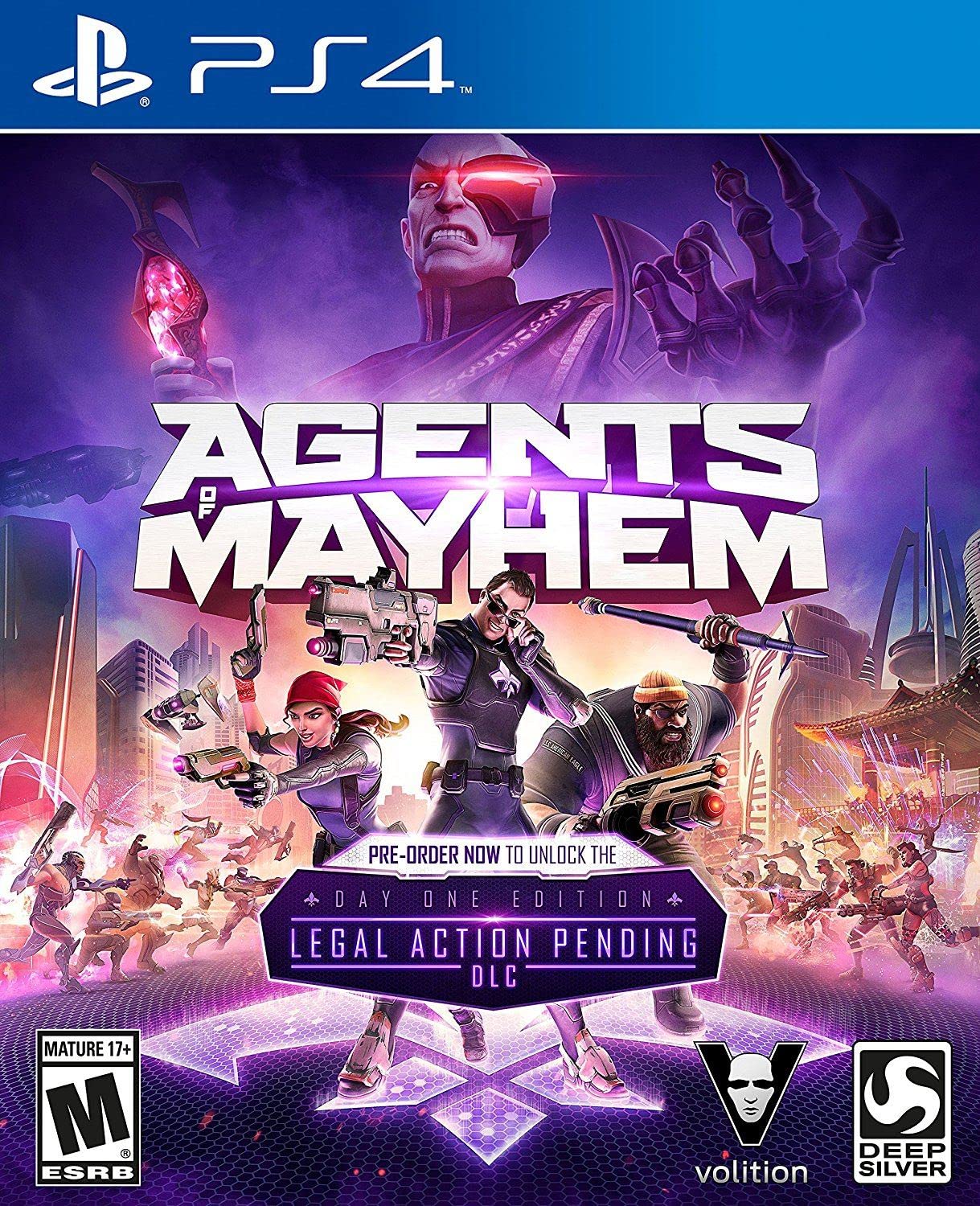 Agents of Mayhem Day One Edition PS4 PlayStation 4 AD Complete CIB - Very Good