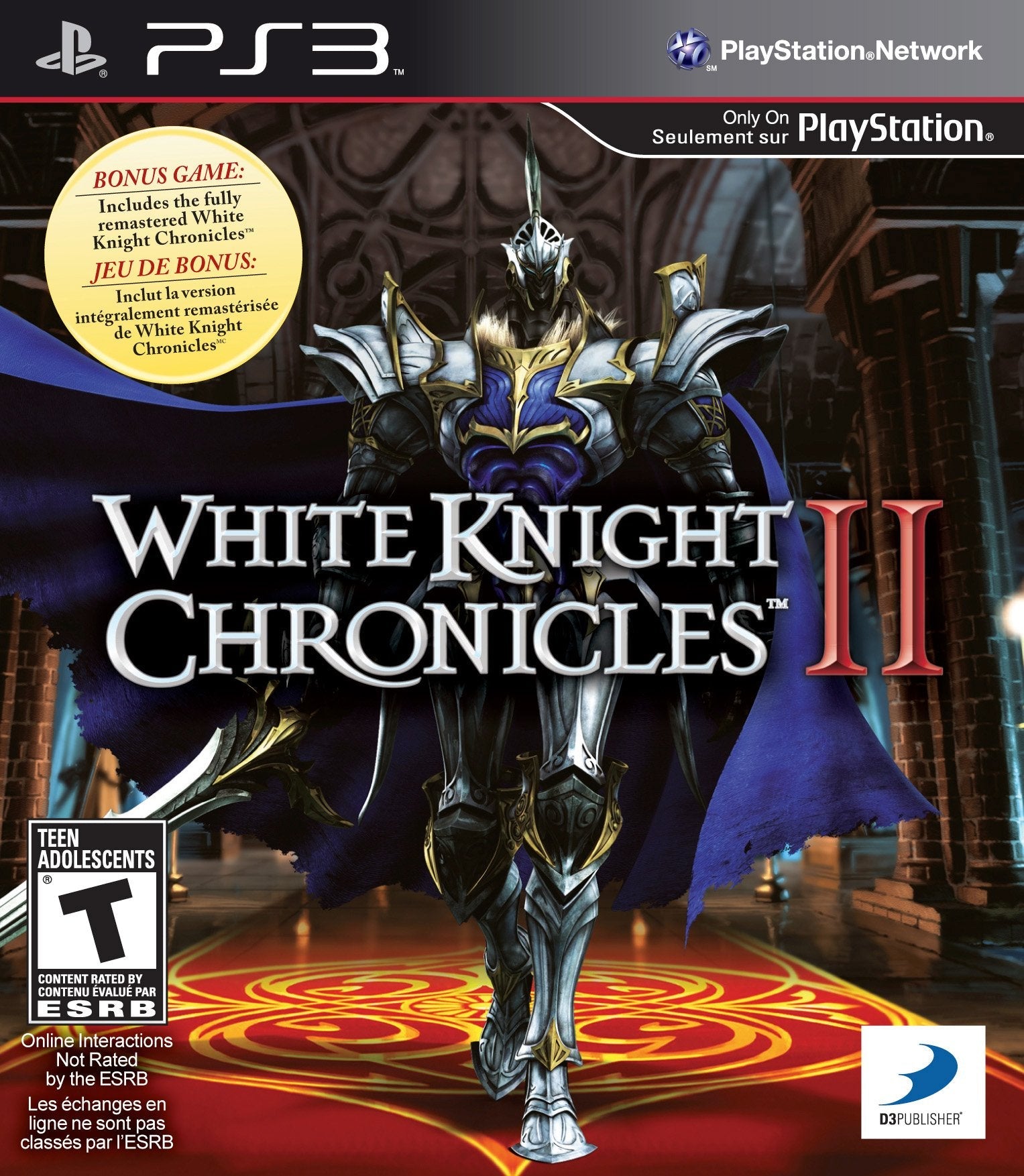White Knight Chronicles II PS3 PlayStation 3 - Like New