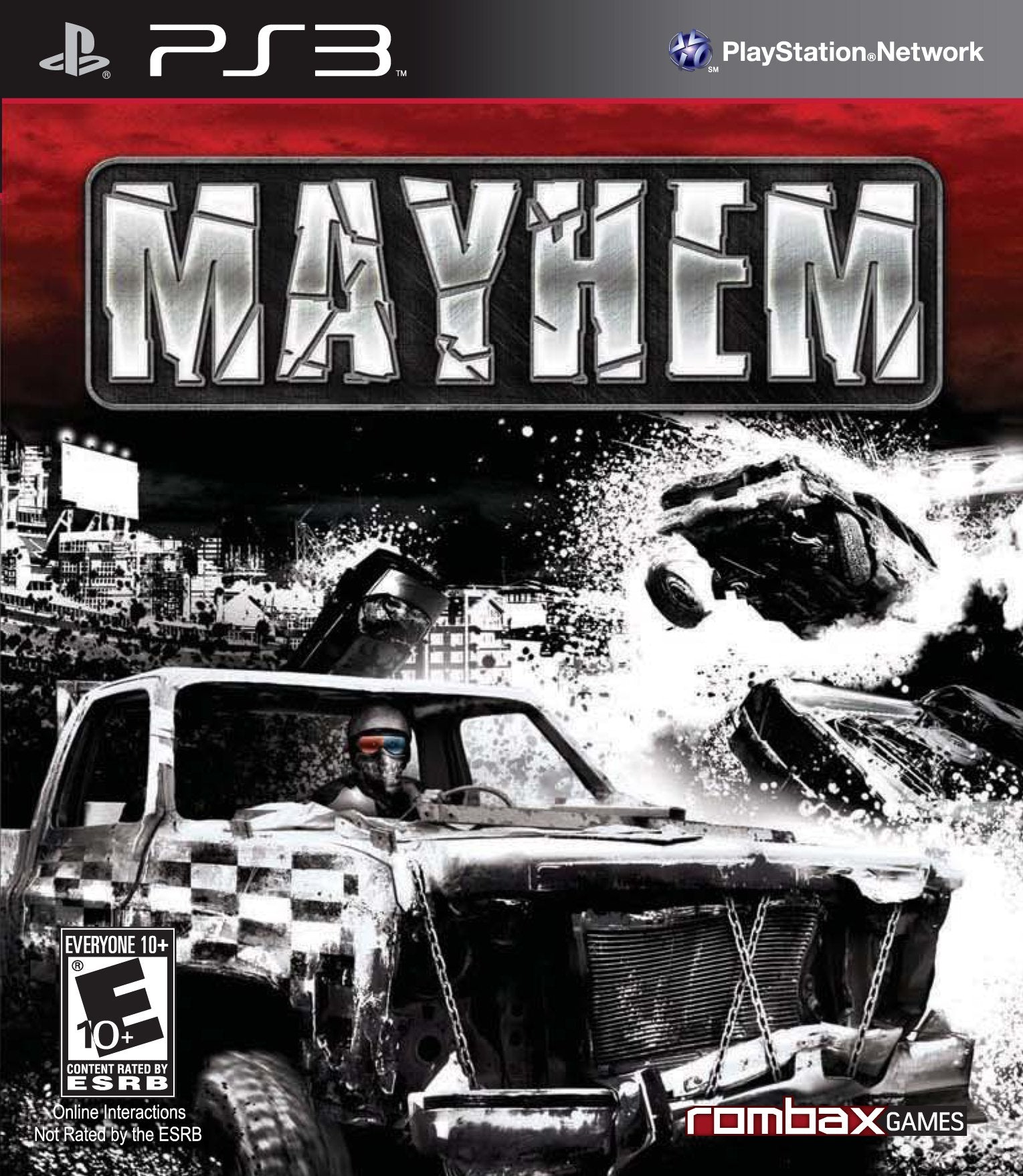 Mayhem 3D PS3 PlayStation 3 + 3D Glasses - Like New