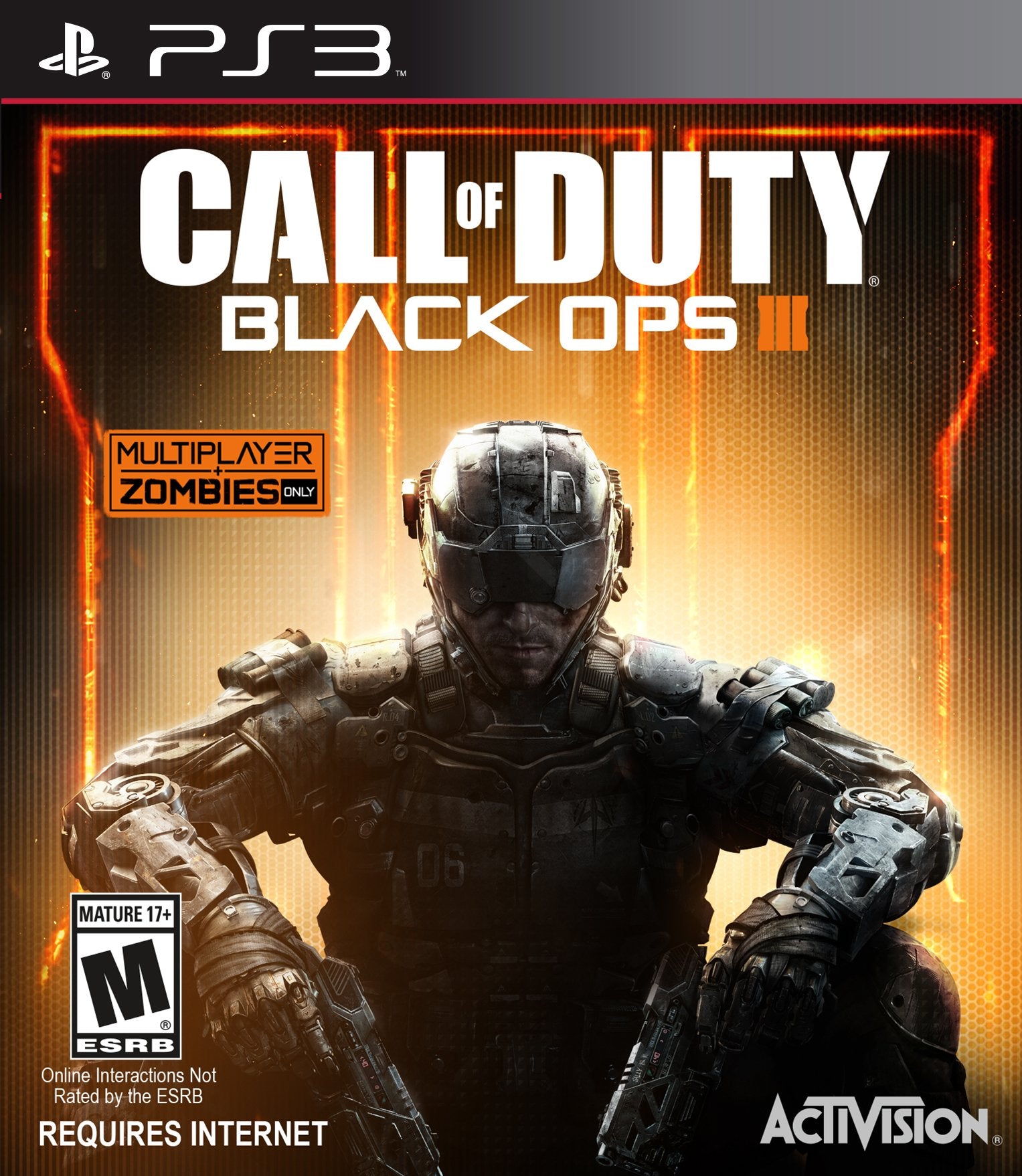 Call of Duty Black Ops III Multiplayer + Zombies PS3 PlayStation 3 - Excellent