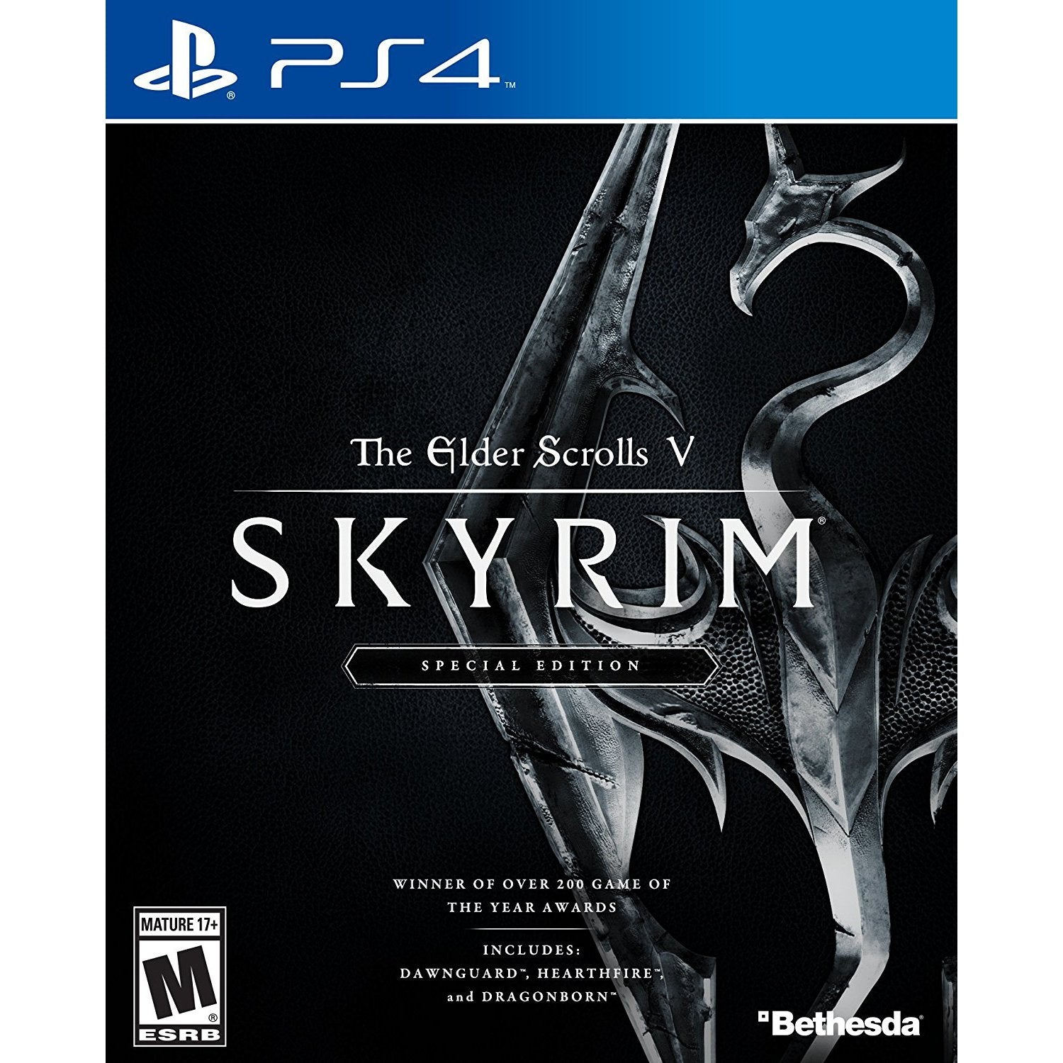 The Elder Scrolls V Skyrim Special Edition PS4 PlayStation 4 AD + Map CIB - Very Good
