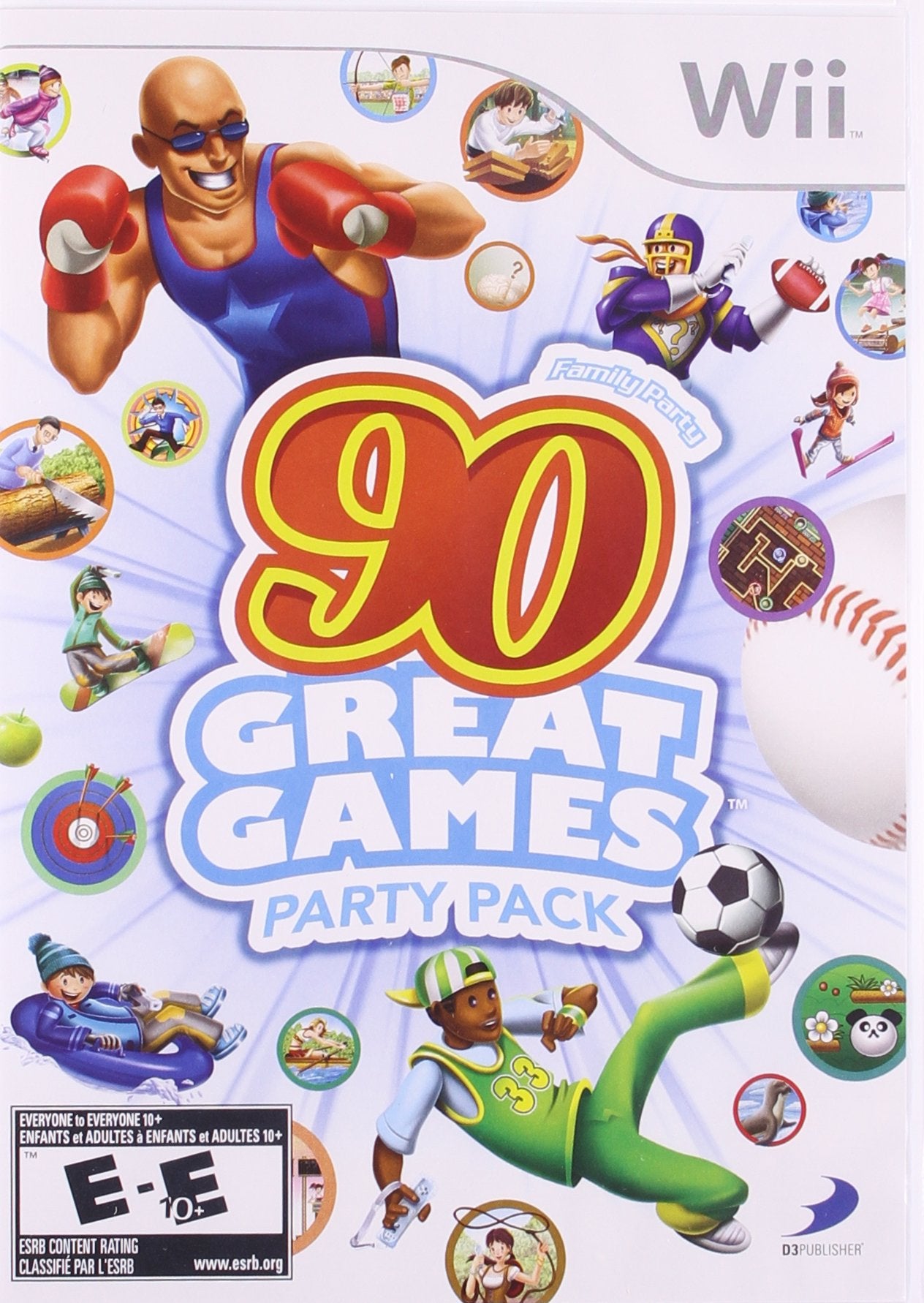 Family Party 90 Great Games Party Pack Nintendo Wii - Like New