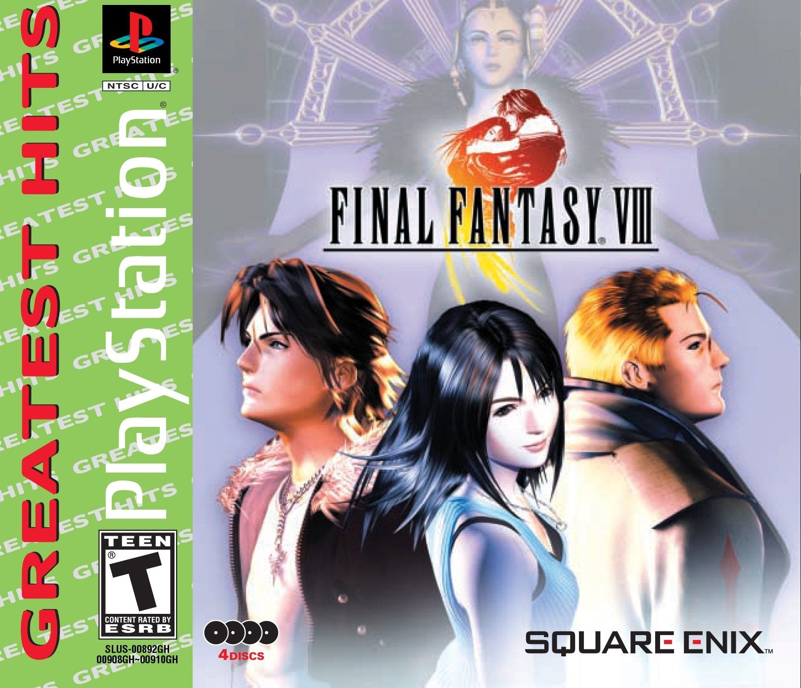 Final Fantasy VIII 8 PS1 PlayStation 1 GH - Like New