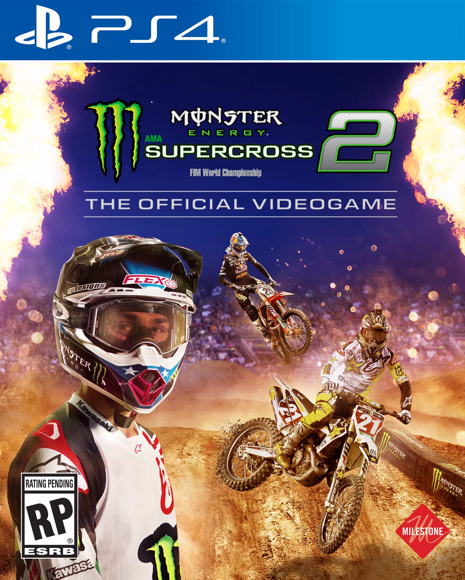 Monster Energy Supercross 2 Day One Edition PS4 PlayStation 4 CIB - Excellent