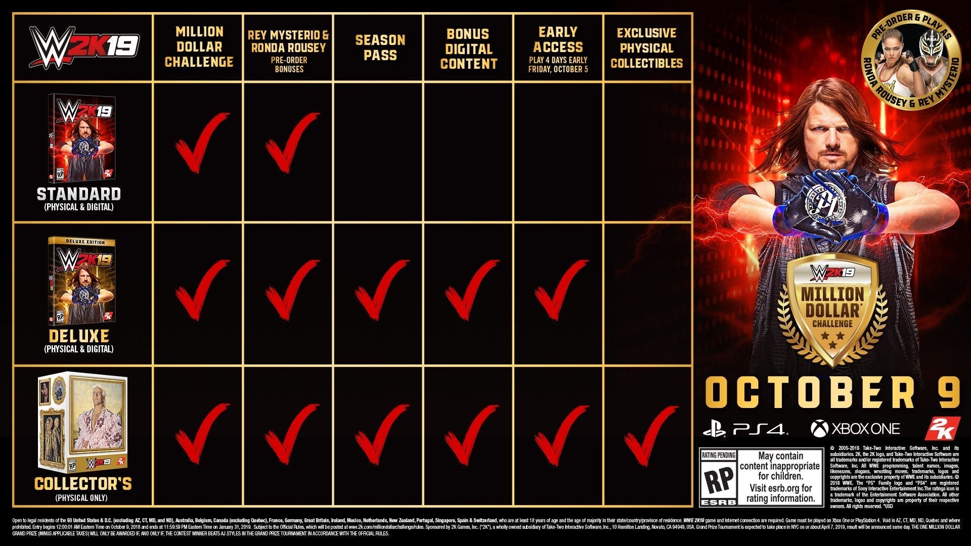 WWE 2K19 PS4 PlayStation 4 - Like New