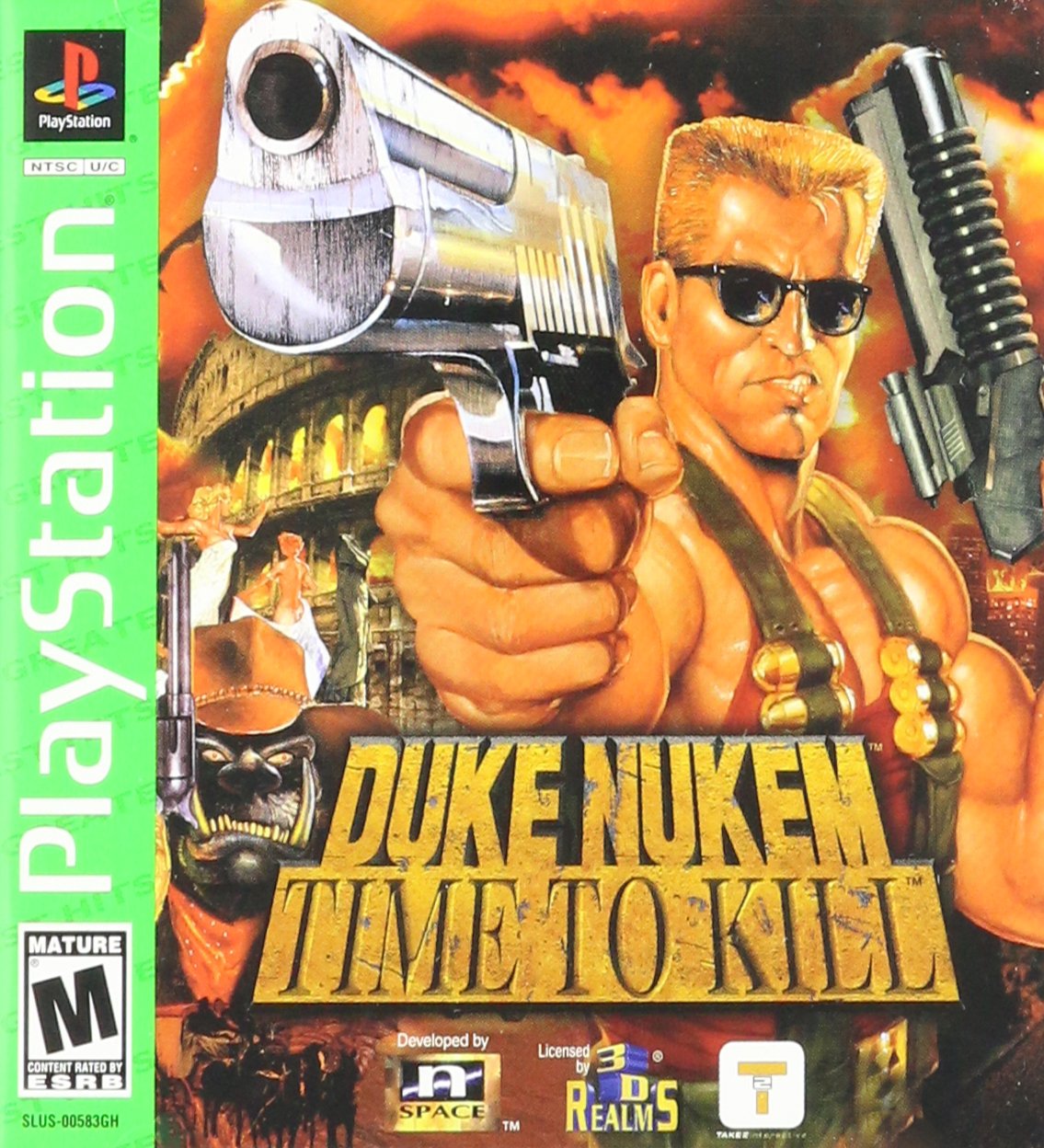 Duke Nuk'em Time to Kill GH PS1 PlayStation 1 MD Complete CIB - Very Good