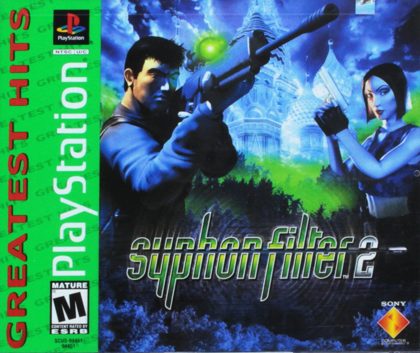 Syphon Filter 2 Greatest Hits PS1 PlayStation 1 - Very Good