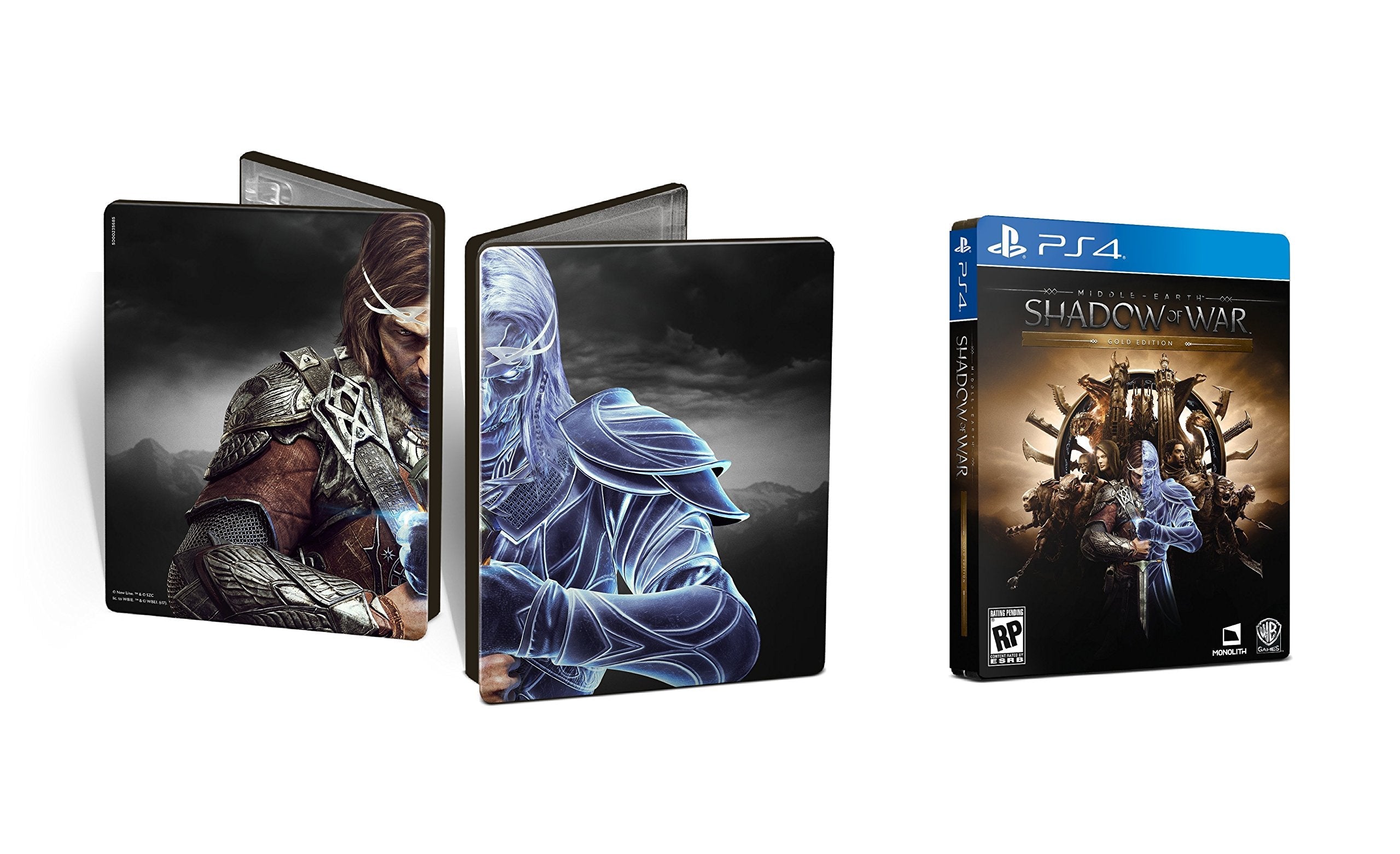Middle-Earth Shadow Of War Gold Ed Steel-Book PS4 AD - Very Good