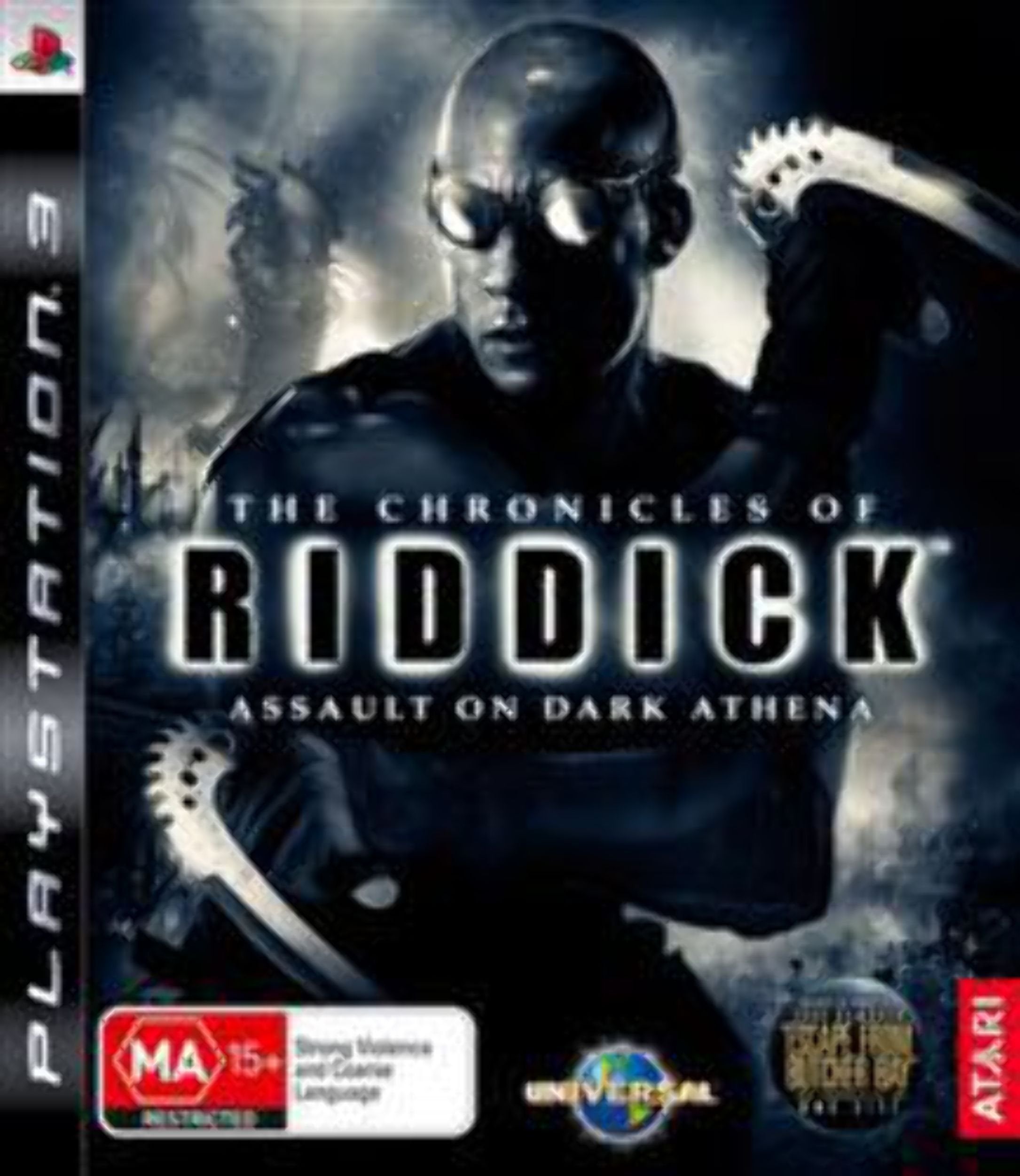 The Chronicles of Riddick Assault on Dark Athena PS3 PlayStation 3 AD Complete - Very Good