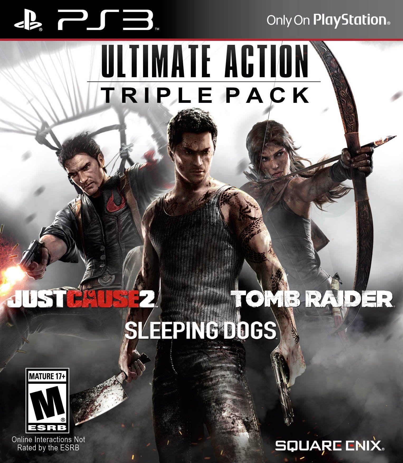Ultimate Action Triple Pack PS3 PlayStation 3 AD Complete CIB - Very Good
