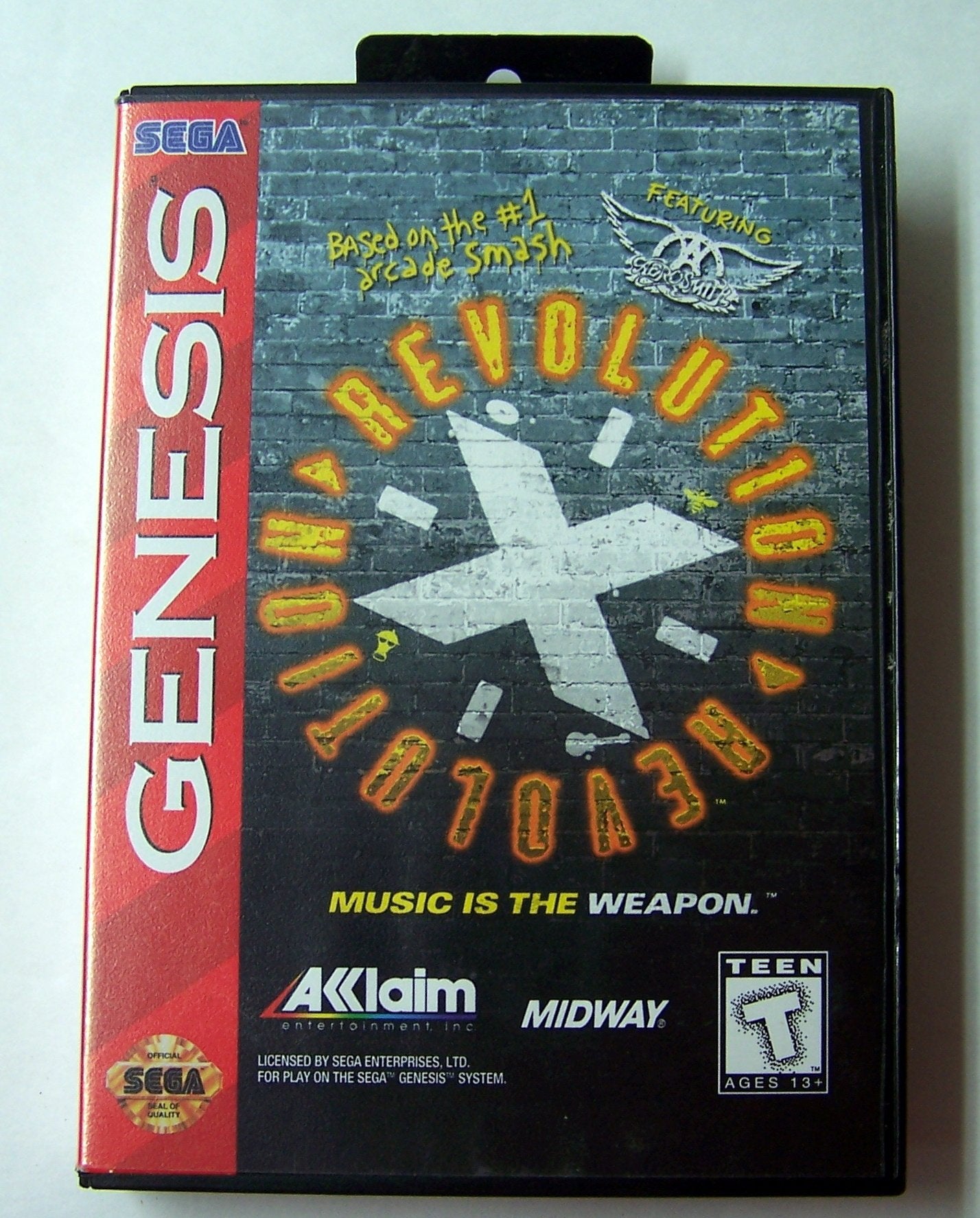 Revolution X Sega Genesis Boxed NM - Very Good
